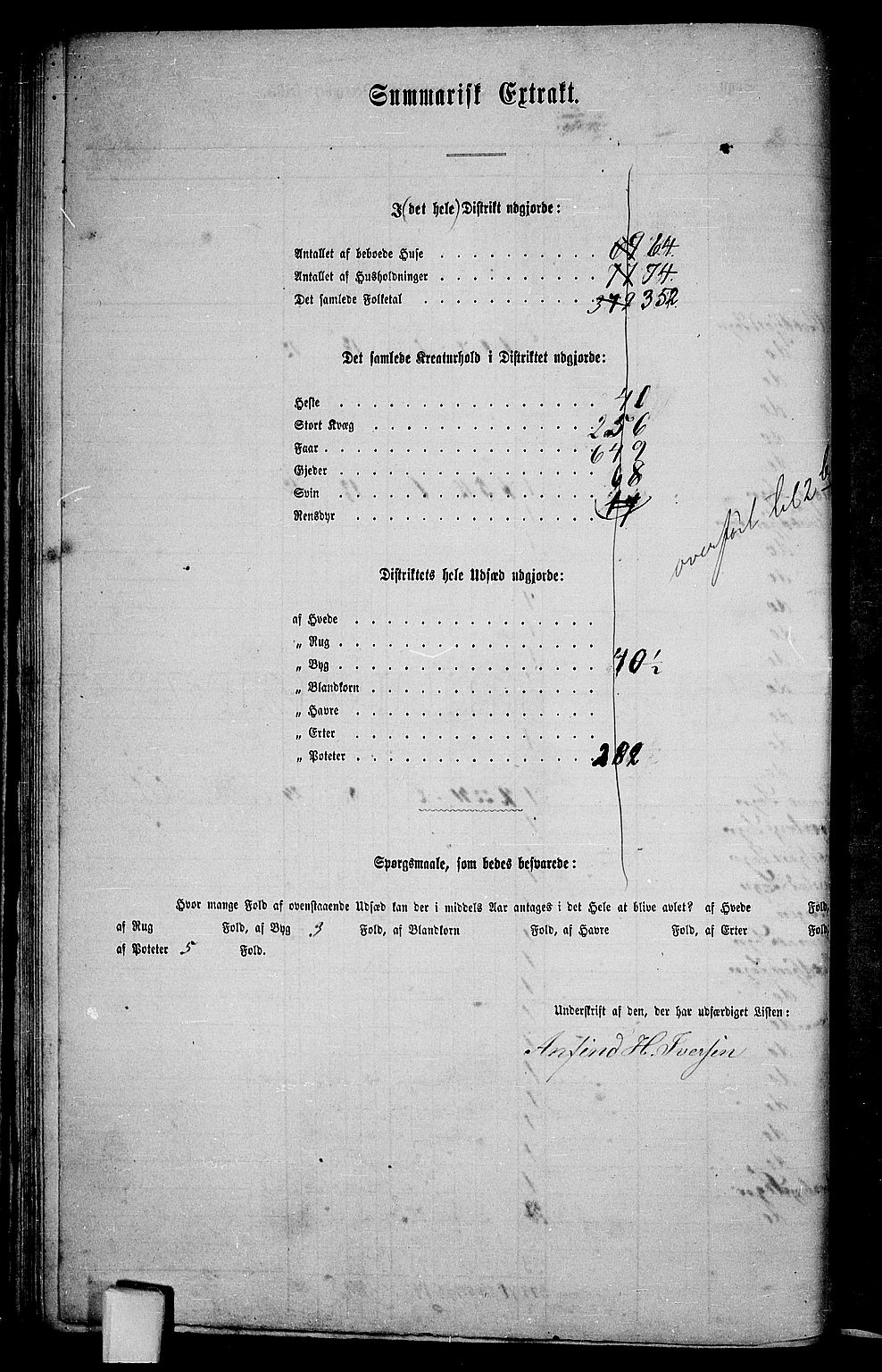 RA, 1865 census for Kvæfjord, 1865, p. 39