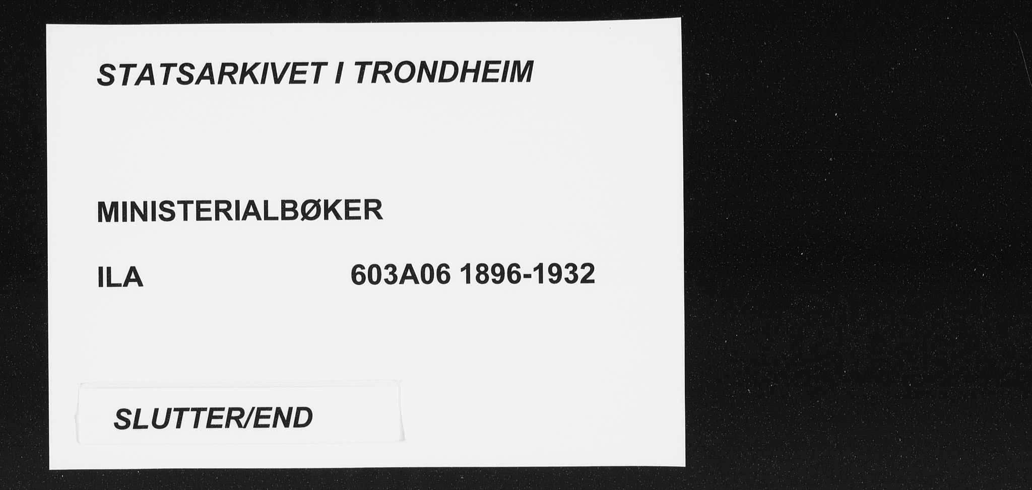 Ministerialprotokoller, klokkerbøker og fødselsregistre - Sør-Trøndelag, AV/SAT-A-1456/603/L0167: Parish register (official) no. 603A06, 1896-1932