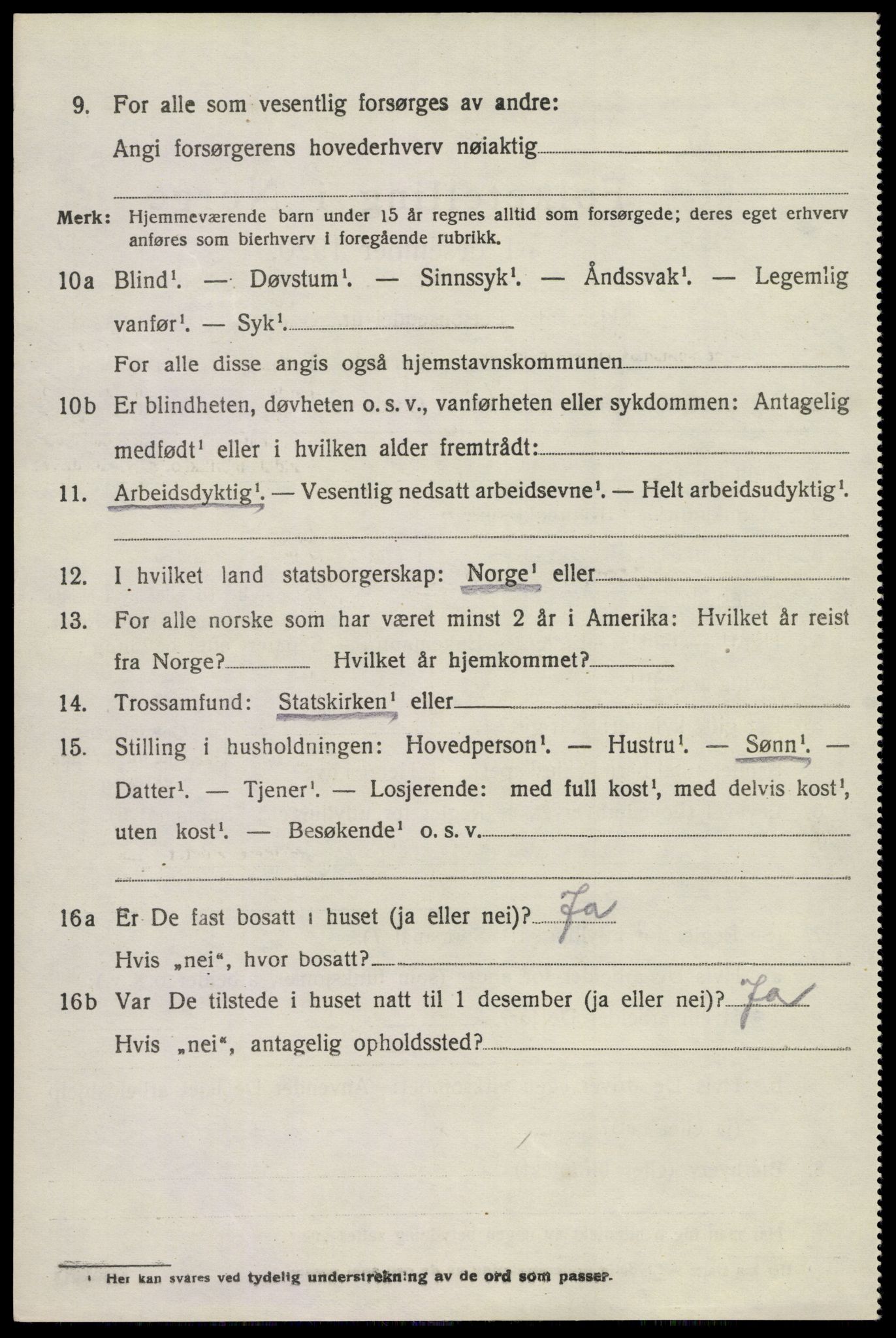 SAKO, 1920 census for Brunlanes, 1920, p. 7140