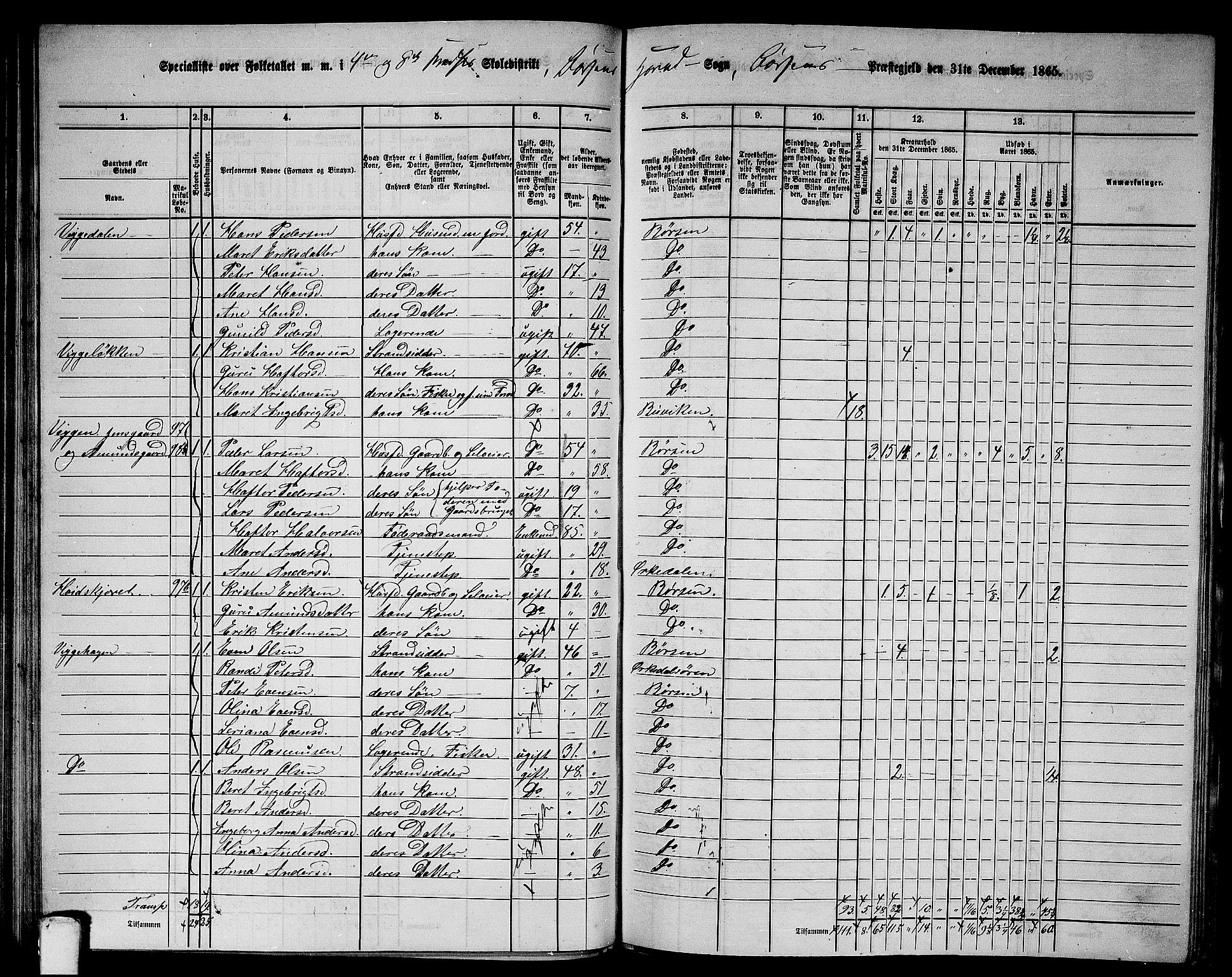 RA, 1865 census for Børsa, 1865, p. 69