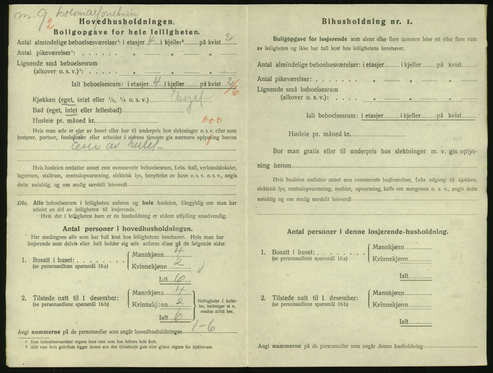 SAK, 1920 census for Arendal, 1920, p. 6499