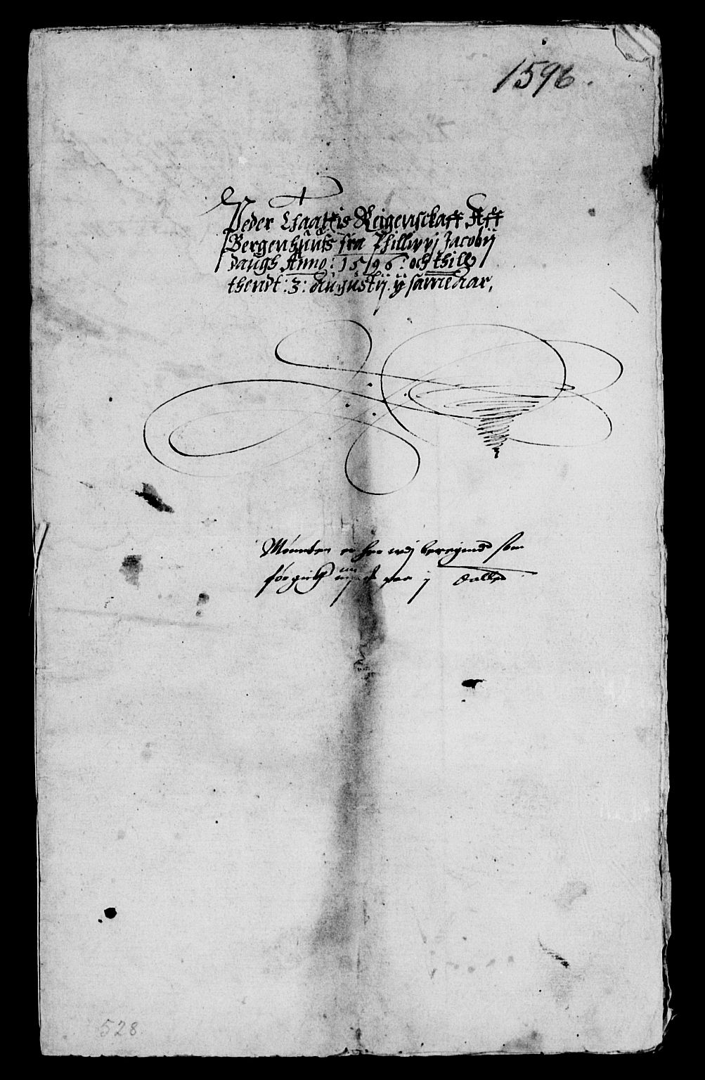 Rentekammeret inntil 1814, Reviderte regnskaper, Lensregnskaper, AV/RA-EA-5023/R/Rb/Rbt/L0001: Bergenhus len, 1577-1598