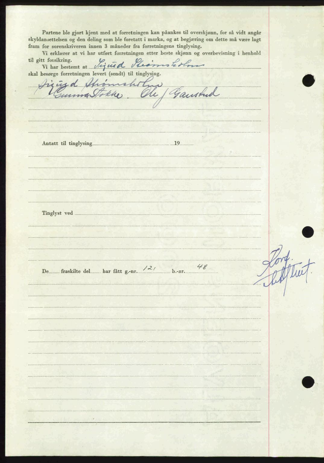 Nordmøre sorenskriveri, AV/SAT-A-4132/1/2/2Ca: Mortgage book no. A115, 1950-1950, Diary no: : 1654/1950