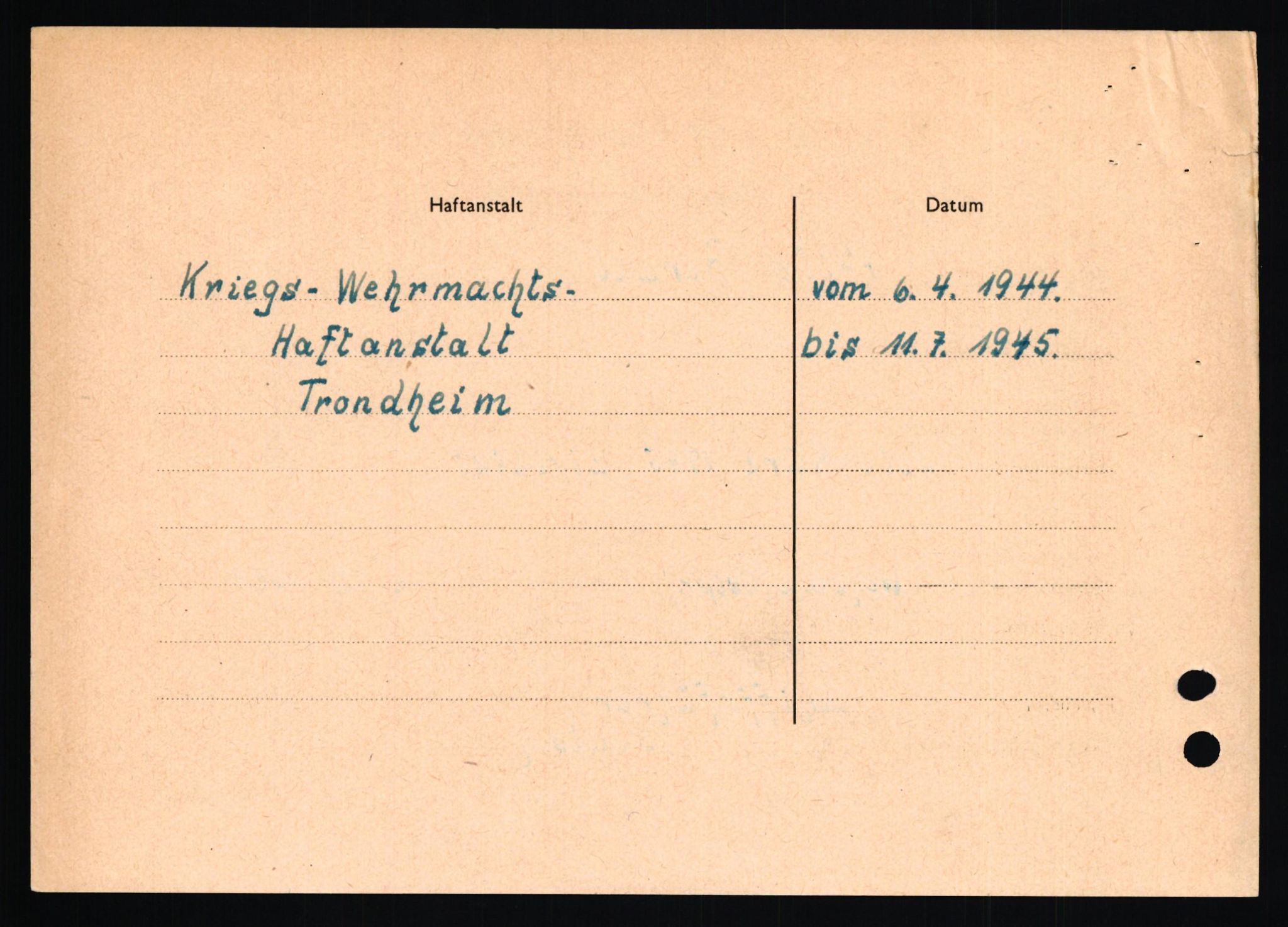 Forsvaret, Forsvarets overkommando II, AV/RA-RAFA-3915/D/Db/L0009: CI Questionaires. Tyske okkupasjonsstyrker i Norge. Tyskere., 1945-1946, p. 475