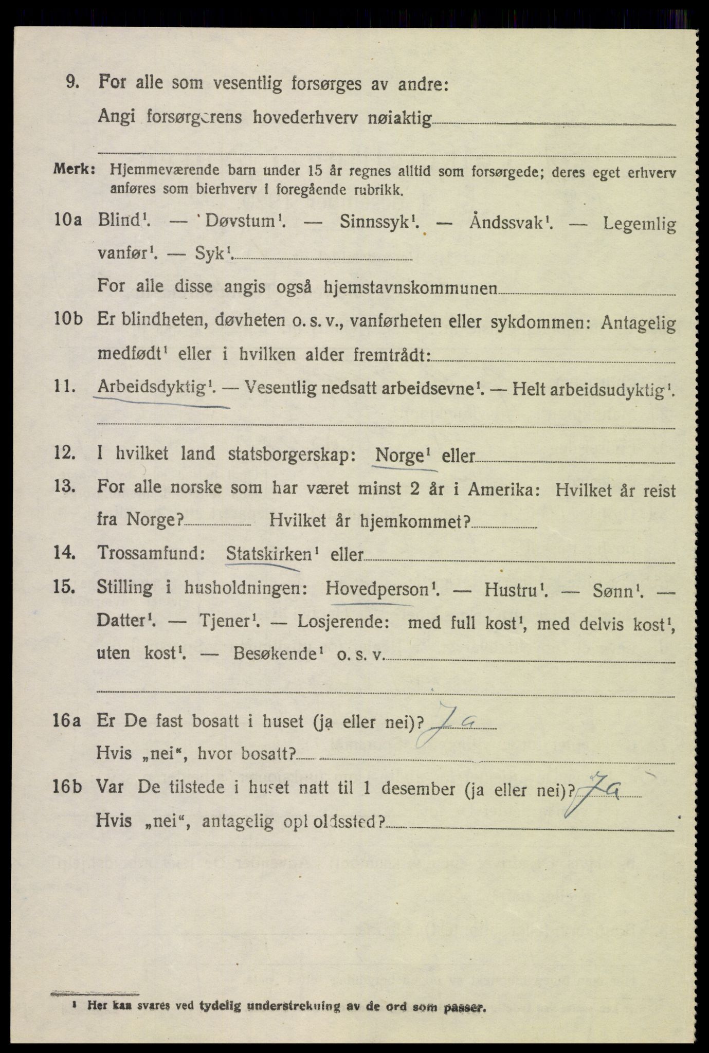 SAH, 1920 census for Biri, 1920, p. 3814