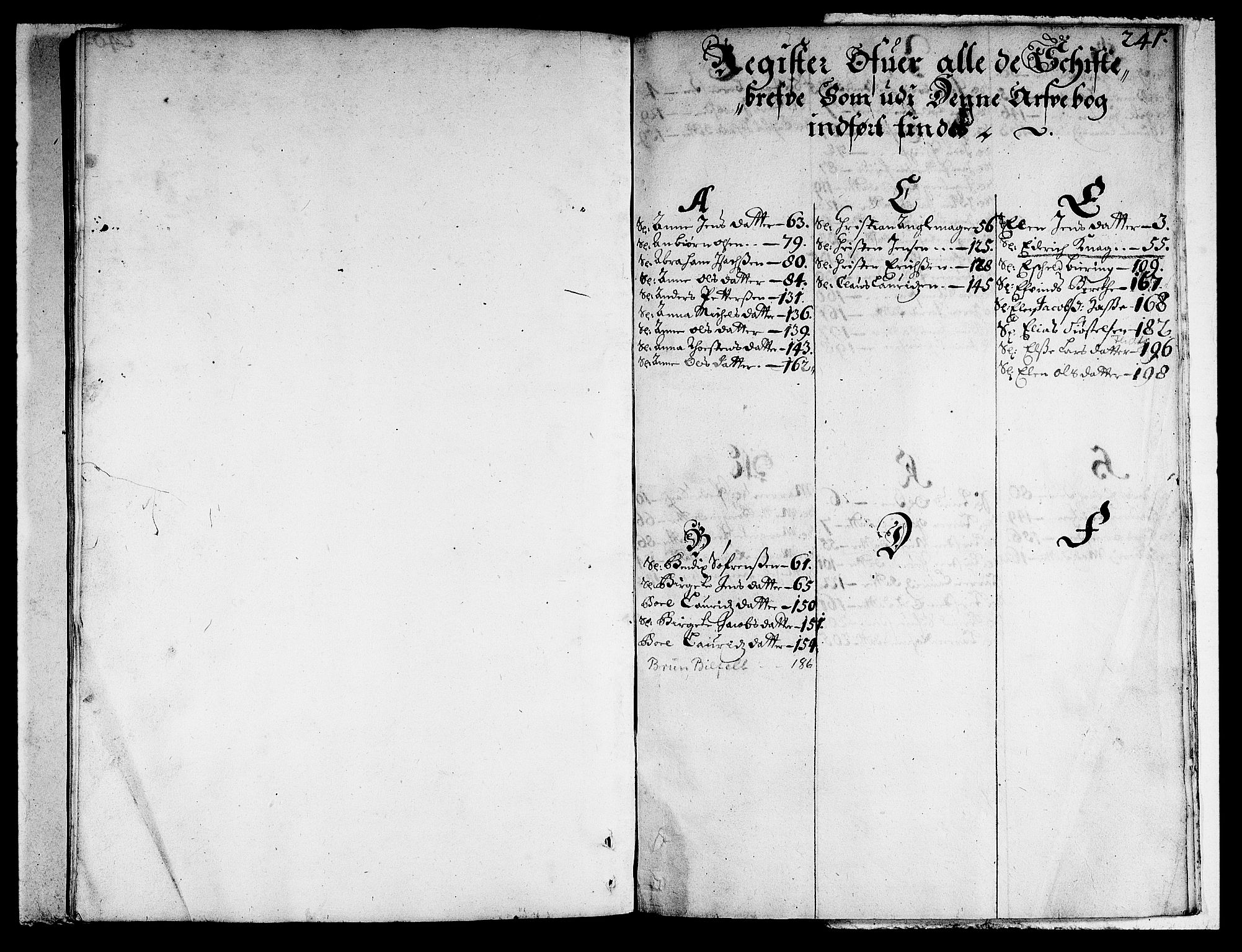 Stavanger byfogd, SAST/A-101408/001/5/50/503BB/L0002: Skifteprotokoll, 1690-1694, p. 240b-241a