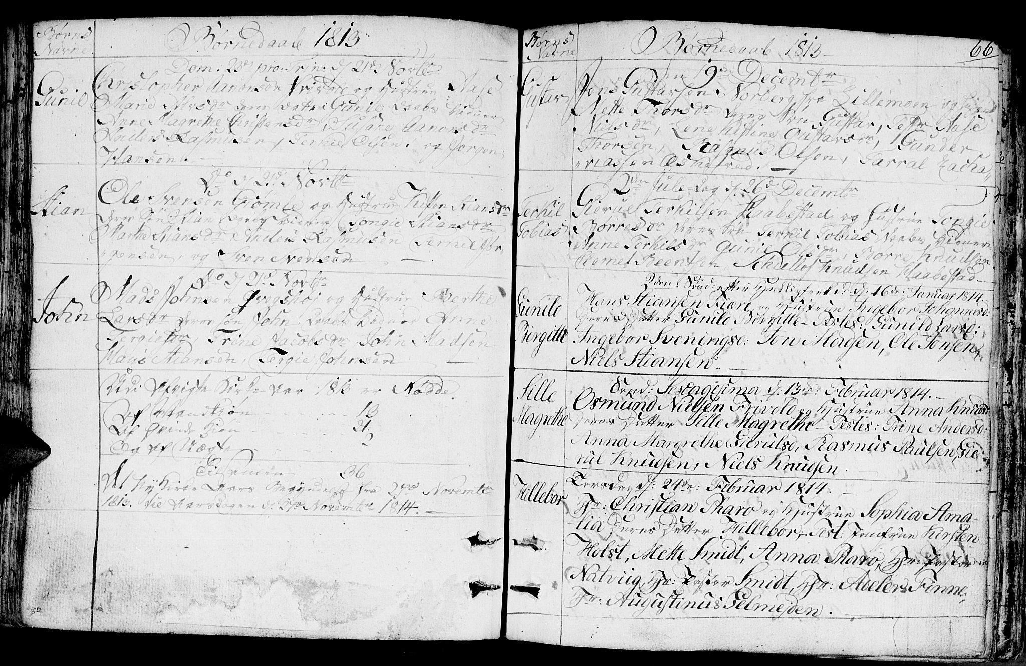 Fjære sokneprestkontor, SAK/1111-0011/F/Fb/L0006: Parish register (copy) no. B 6, 1803-1817, p. 66