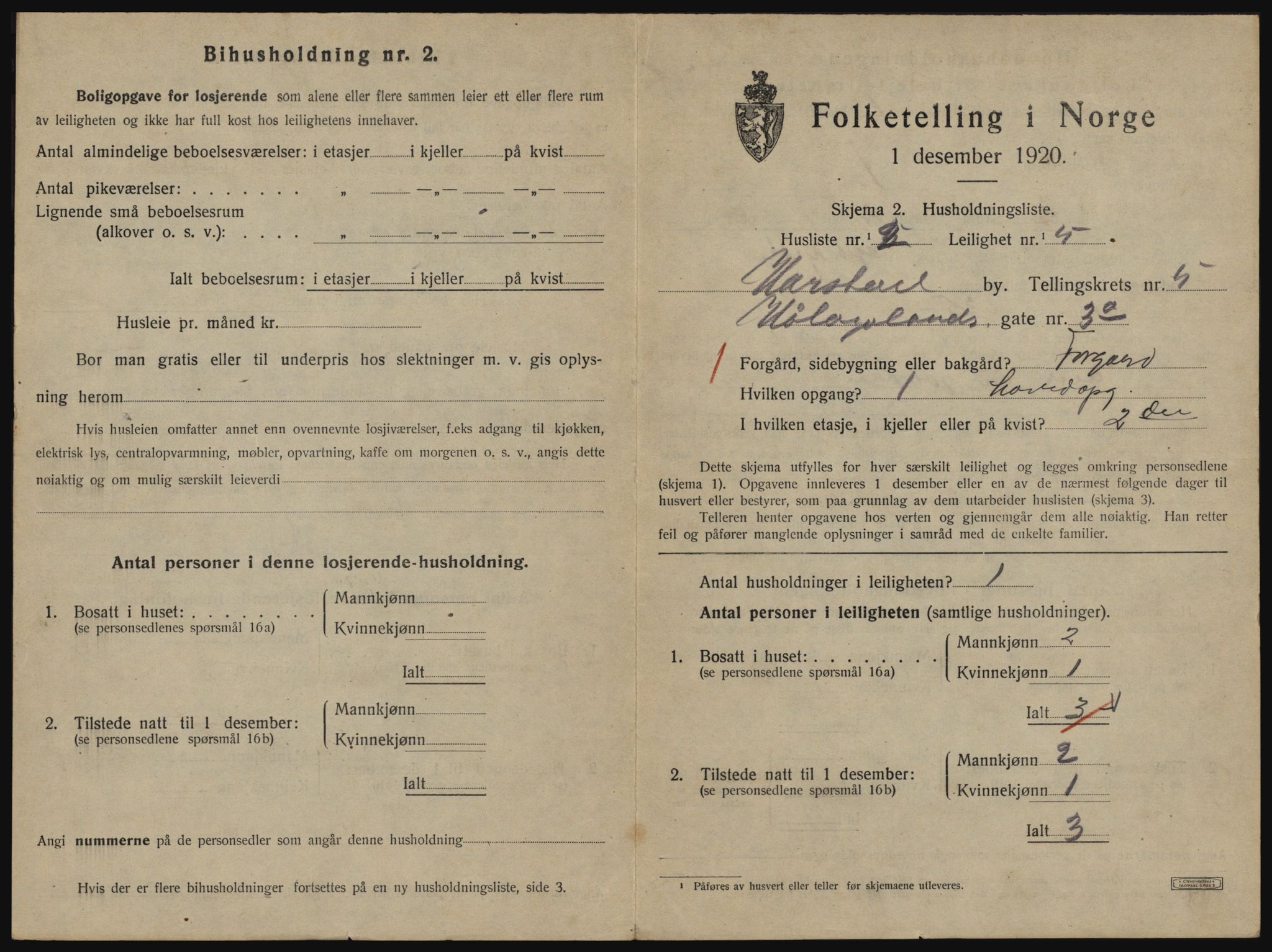 SATØ, 1920 census for Harstad, 1920, p. 1637