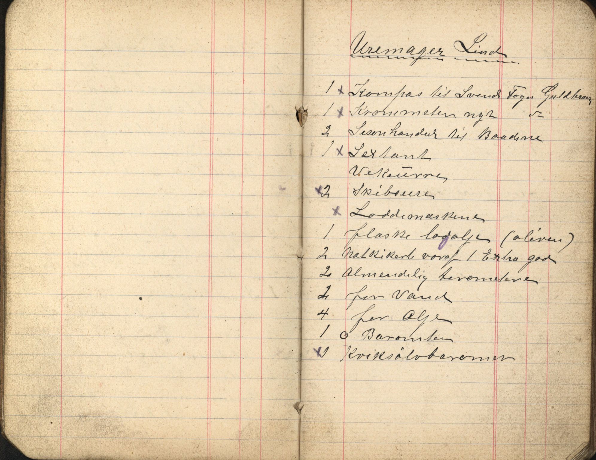 Samuelsen, Nils August. Kaptein, VEMU/ARS-A-1323/R/L0002: Avregninger og regnskap fra slappen, 1908-1936