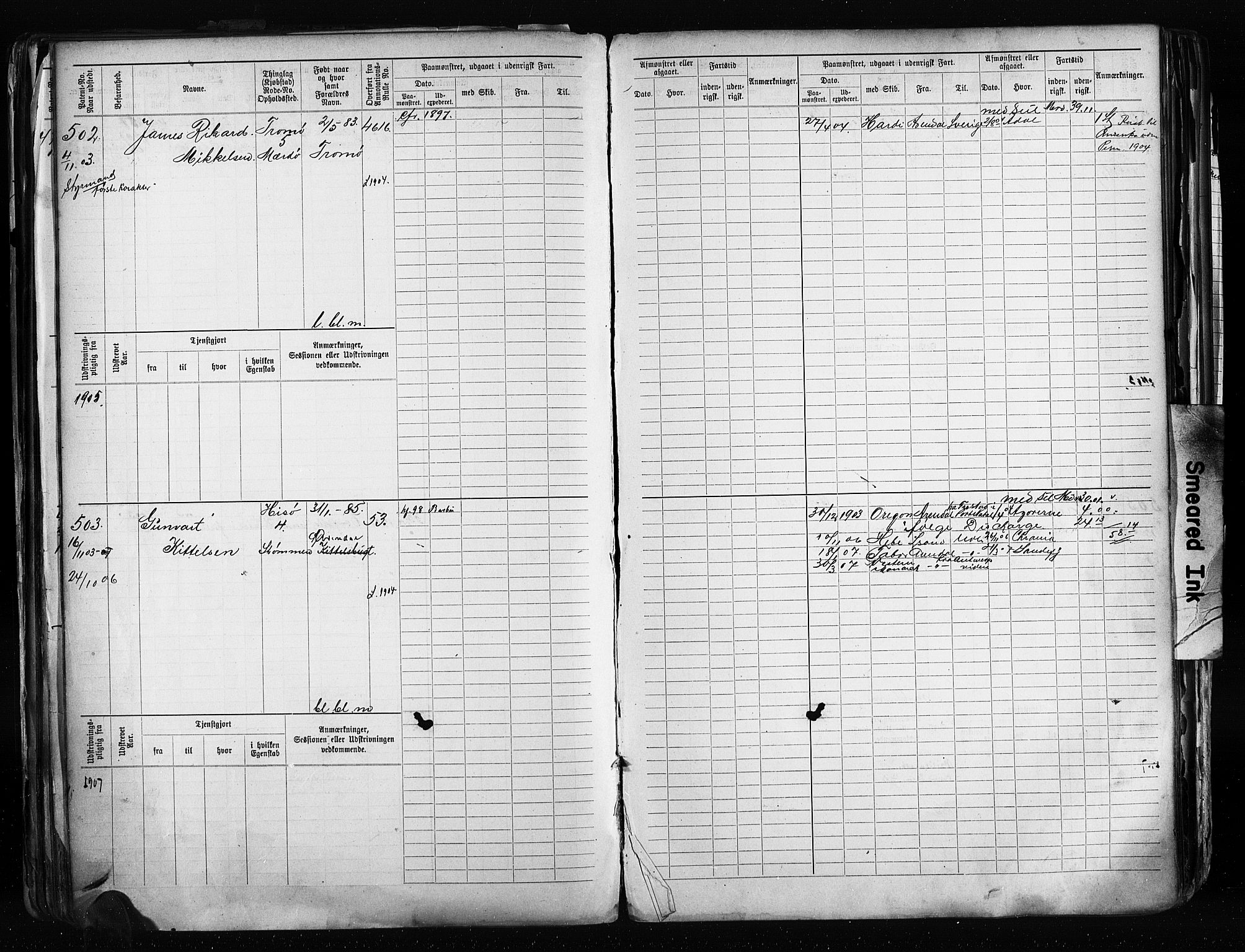 Arendal mønstringskrets, SAK/2031-0012/F/Fb/L0020: Hovedrulle A nr 217-968, S-18, 1900-1910, p. 148