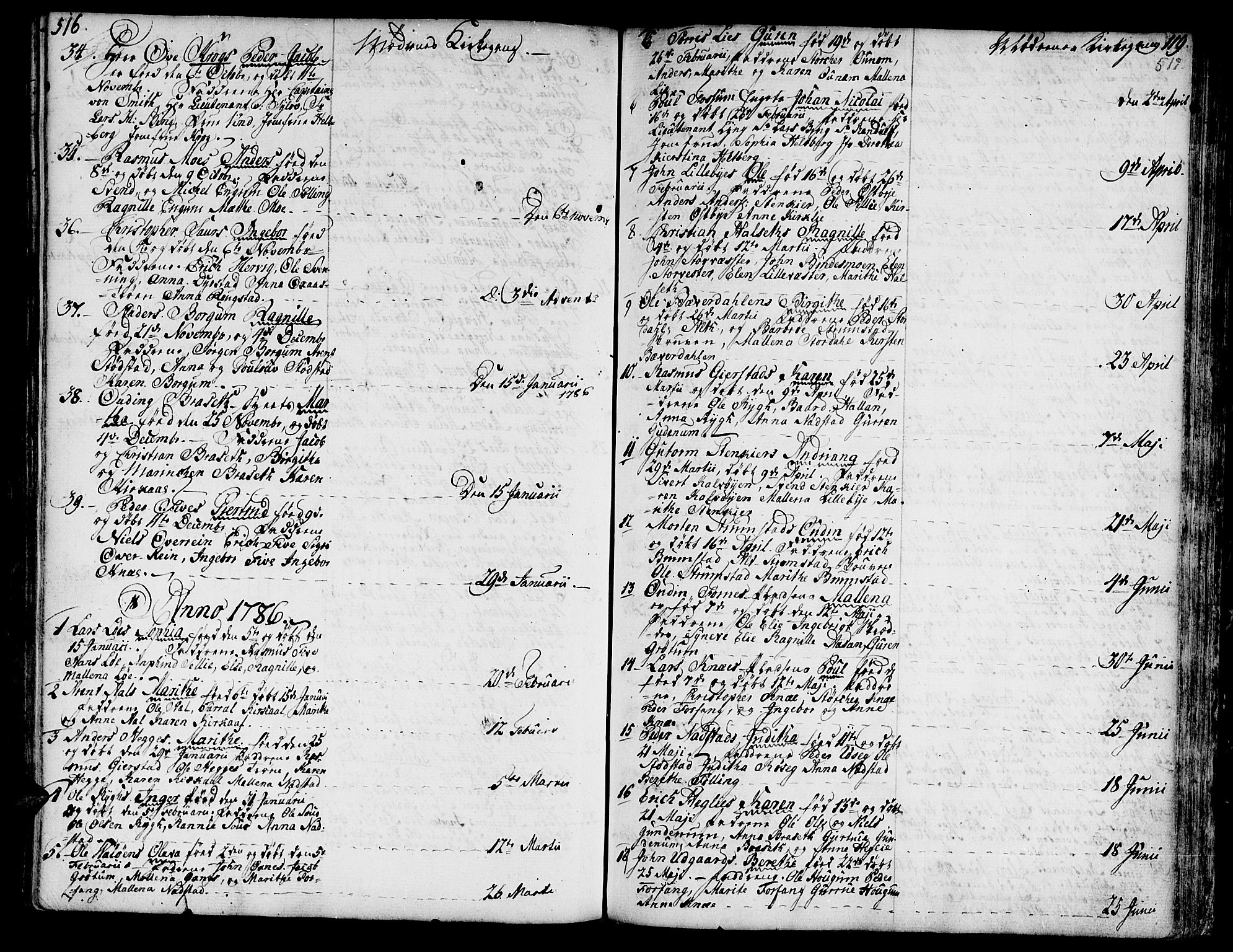 Ministerialprotokoller, klokkerbøker og fødselsregistre - Nord-Trøndelag, SAT/A-1458/746/L0440: Parish register (official) no. 746A02, 1760-1815, p. 516-519