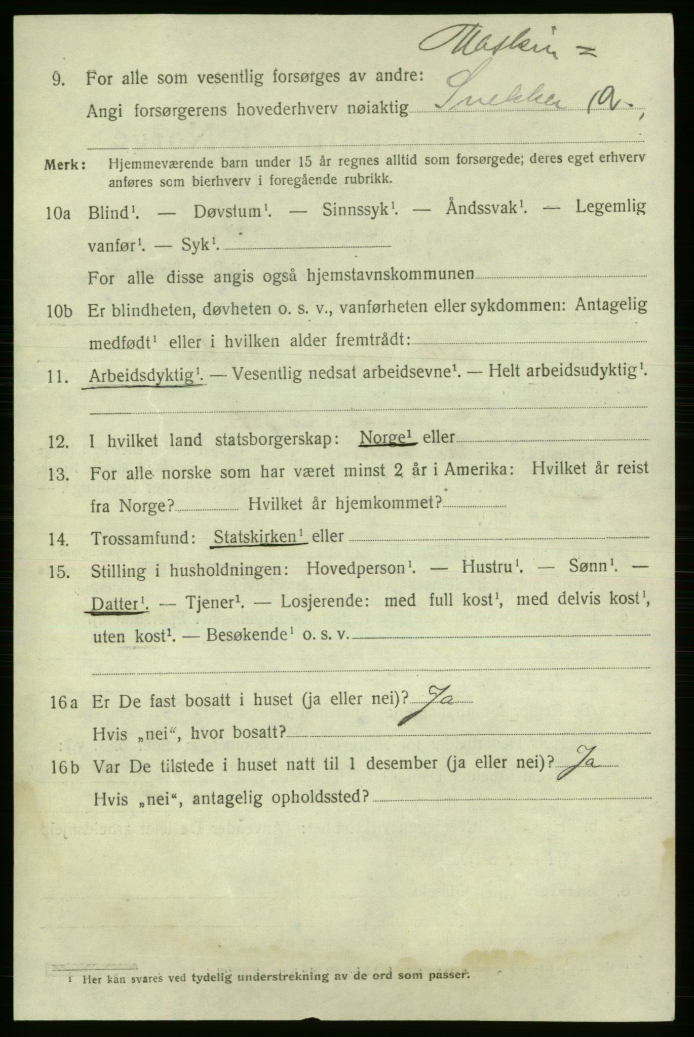 SAO, 1920 census for Fredrikshald, 1920, p. 17046