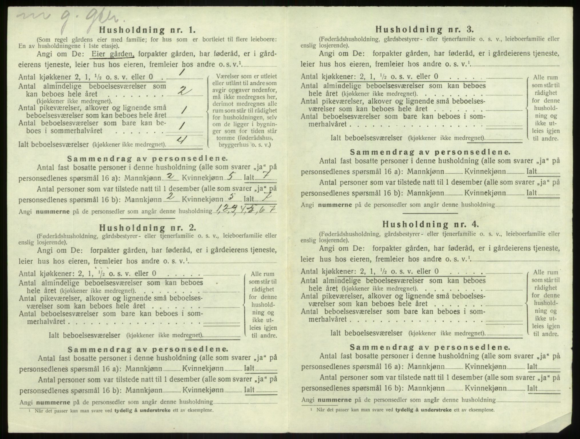 SAB, 1920 census for Luster, 1920, p. 1042