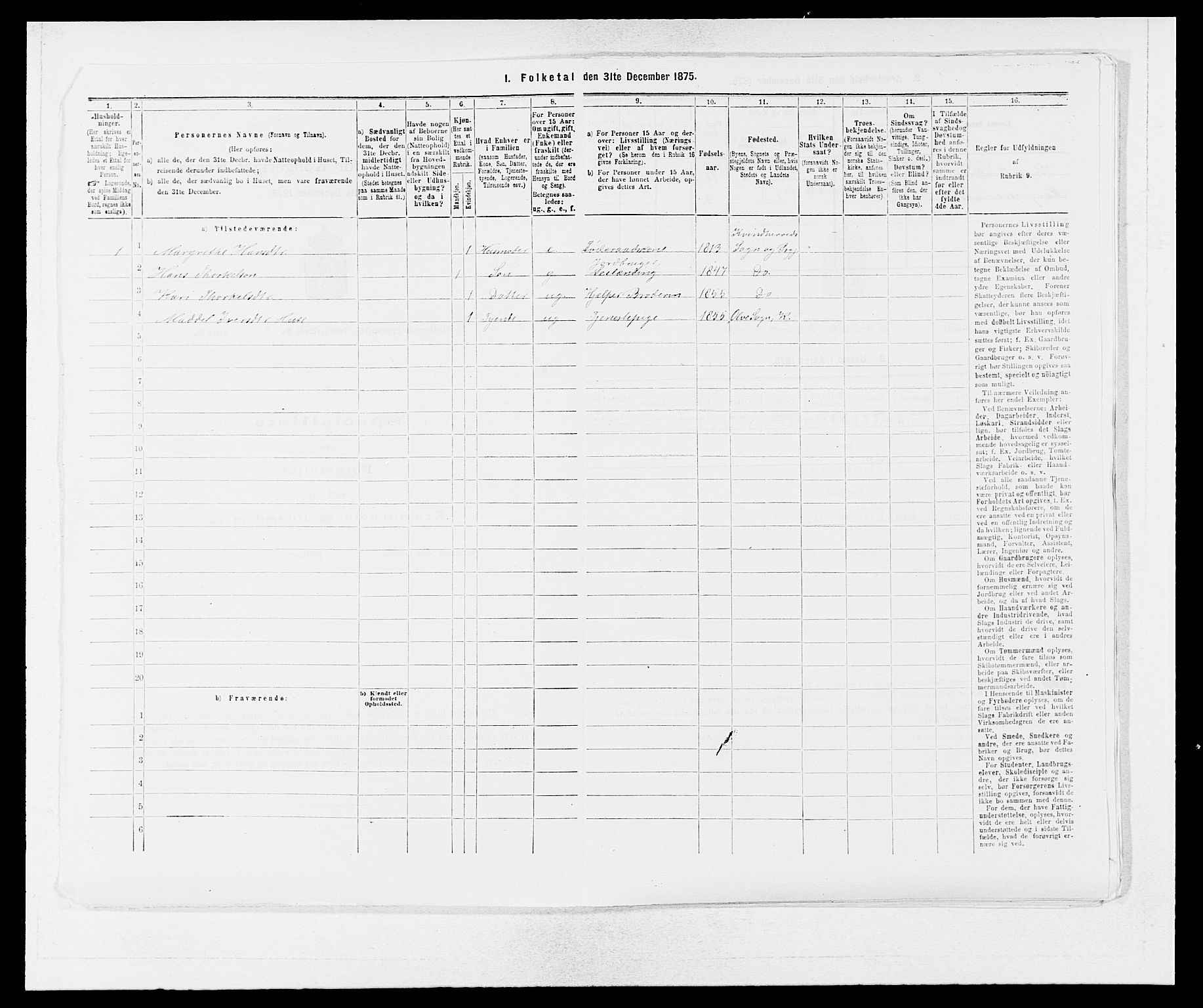 SAB, 1875 census for 1224P Kvinnherad, 1875, p. 246