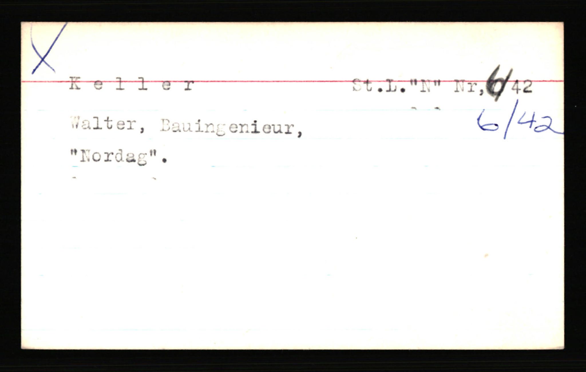 SS- und Polizeigericht Nord (IX), AV/RA-RAFA-3182/0001/C/Ca/L0004: kartotekkort for personer alfabetisk på etternavn: John-L, 1940-1945, p. 176