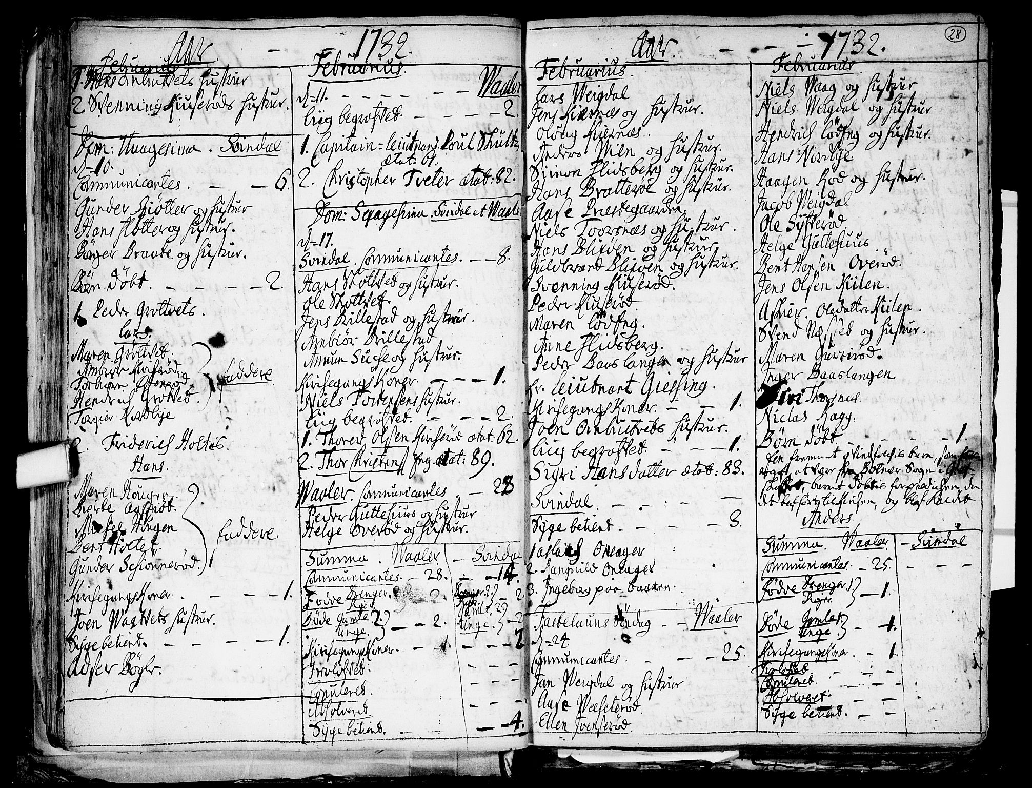 Våler prestekontor Kirkebøker, SAO/A-11083/F/Fa/L0003: Parish register (official) no. I 3, 1730-1770, p. 28