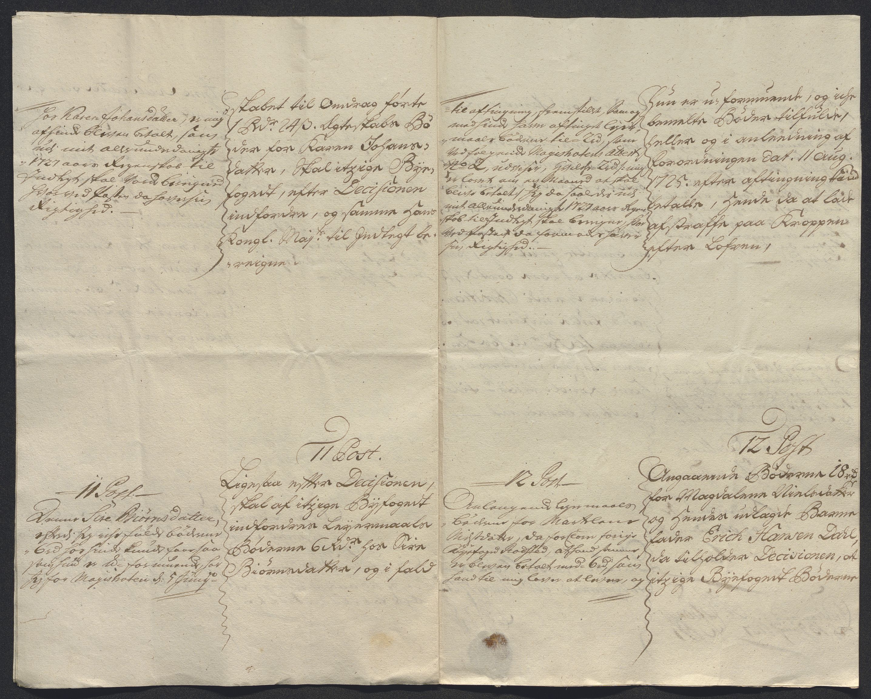 Rentekammeret inntil 1814, Reviderte regnskaper, Byregnskaper, AV/RA-EA-4066/R/Rm/L0286: [M19] Sikt og sakefall, 1719-1727, p. 512