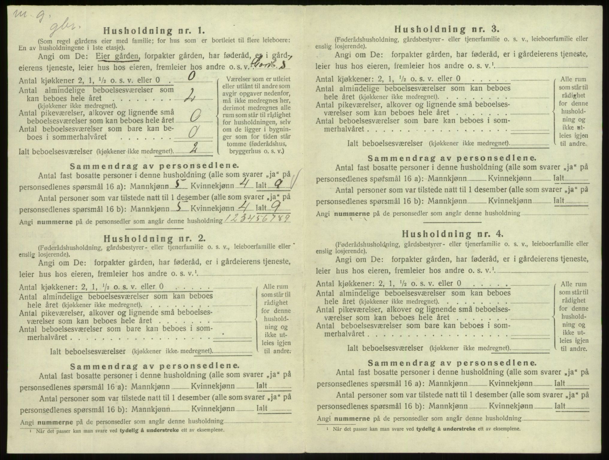 SAB, 1920 census for Askvoll, 1920, p. 561