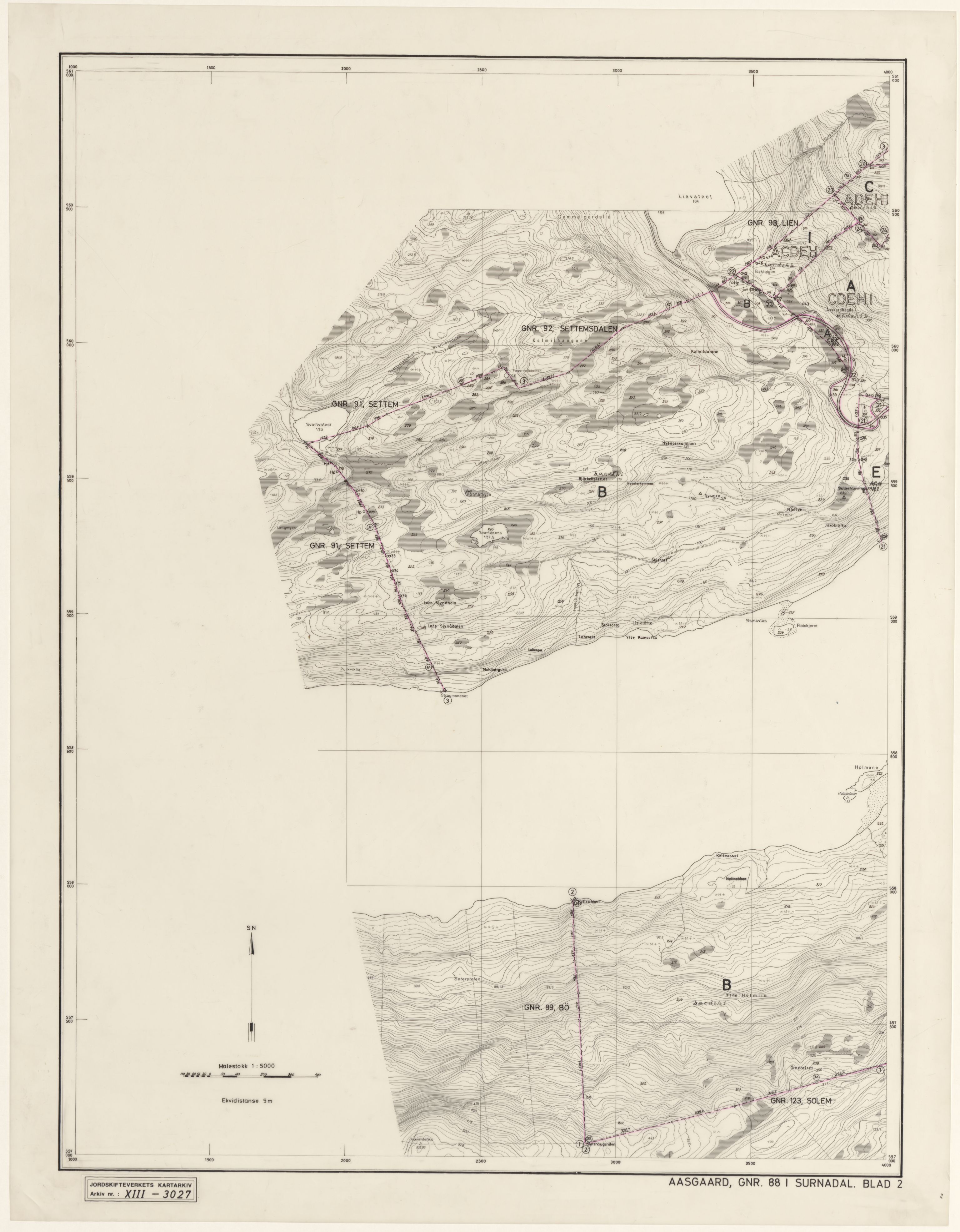 Jordskifteverkets kartarkiv, RA/S-3929/T, 1859-1988, p. 3816