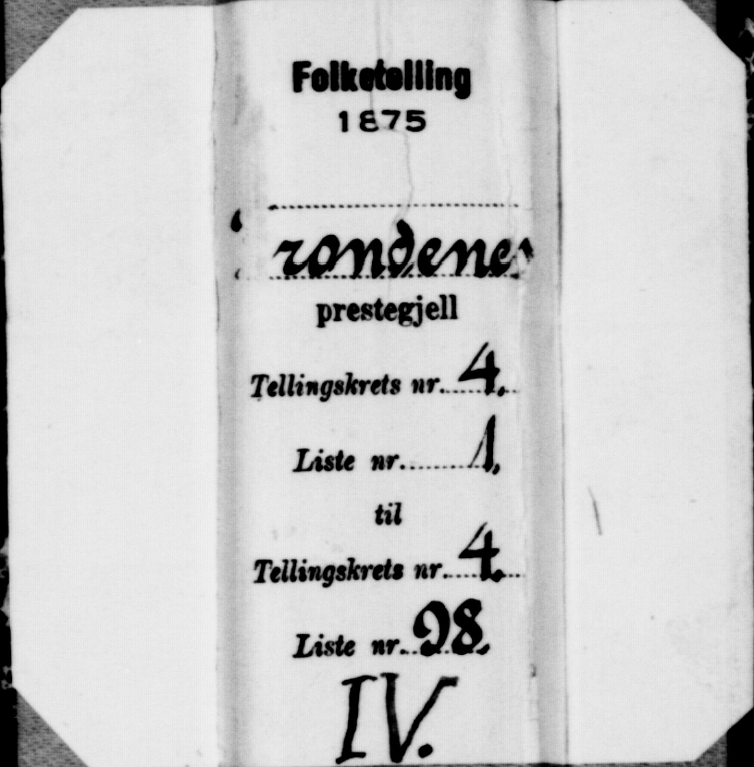 SATØ, 1875 census for 1914P Trondenes, 1875