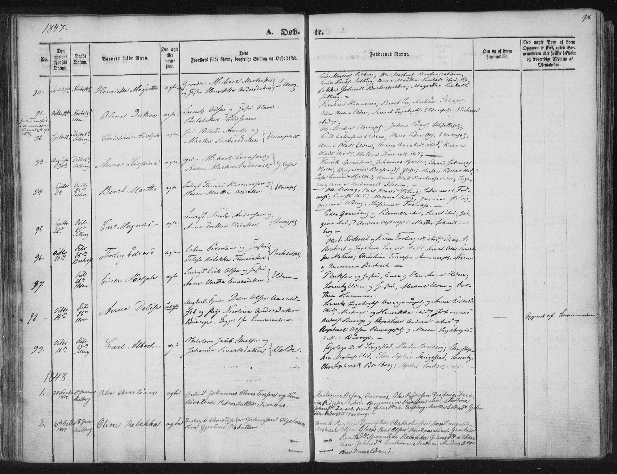 Ministerialprotokoller, klokkerbøker og fødselsregistre - Nord-Trøndelag, SAT/A-1458/741/L0392: Parish register (official) no. 741A06, 1836-1848, p. 98