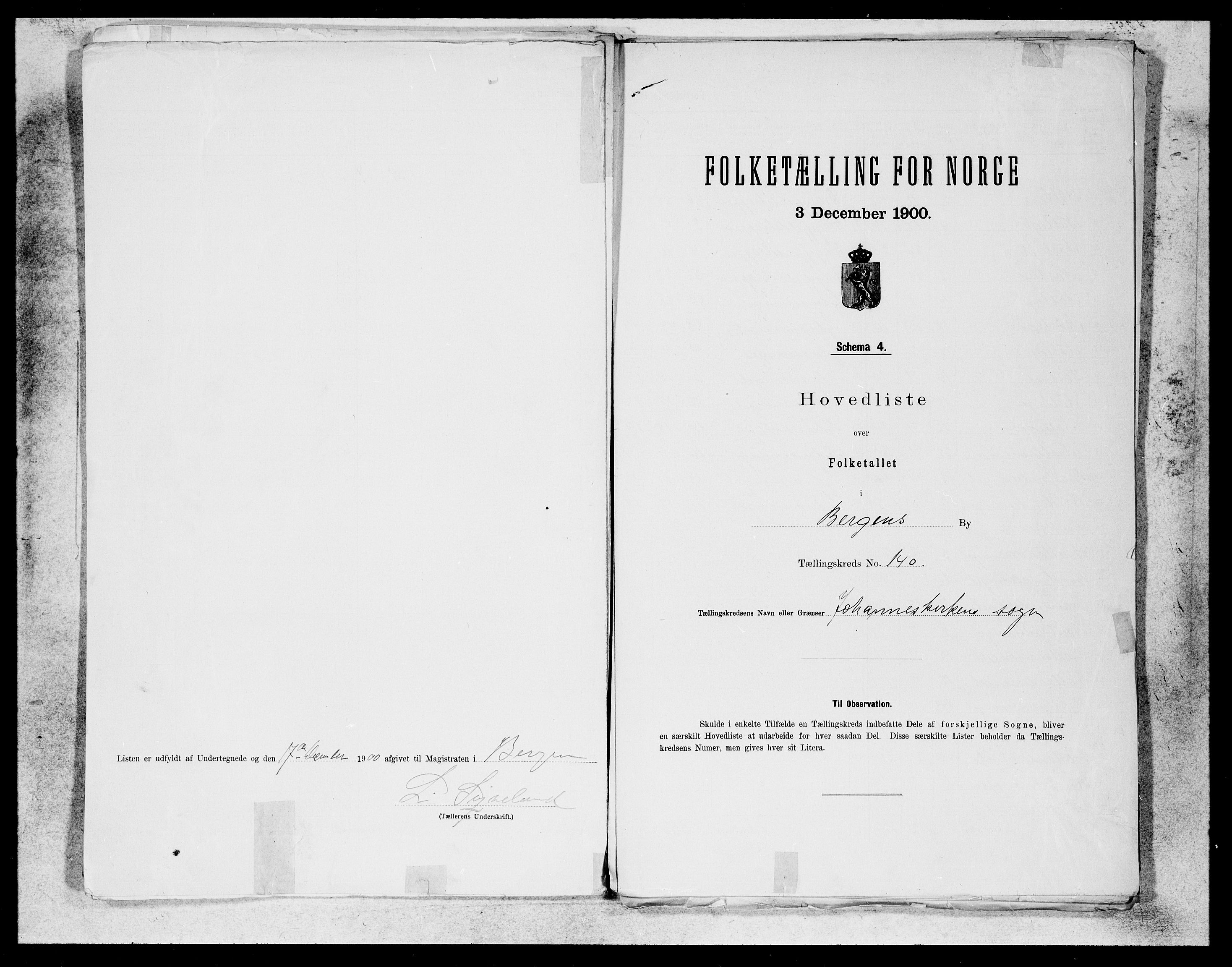 SAB, 1900 census for Bergen, 1900, p. 288