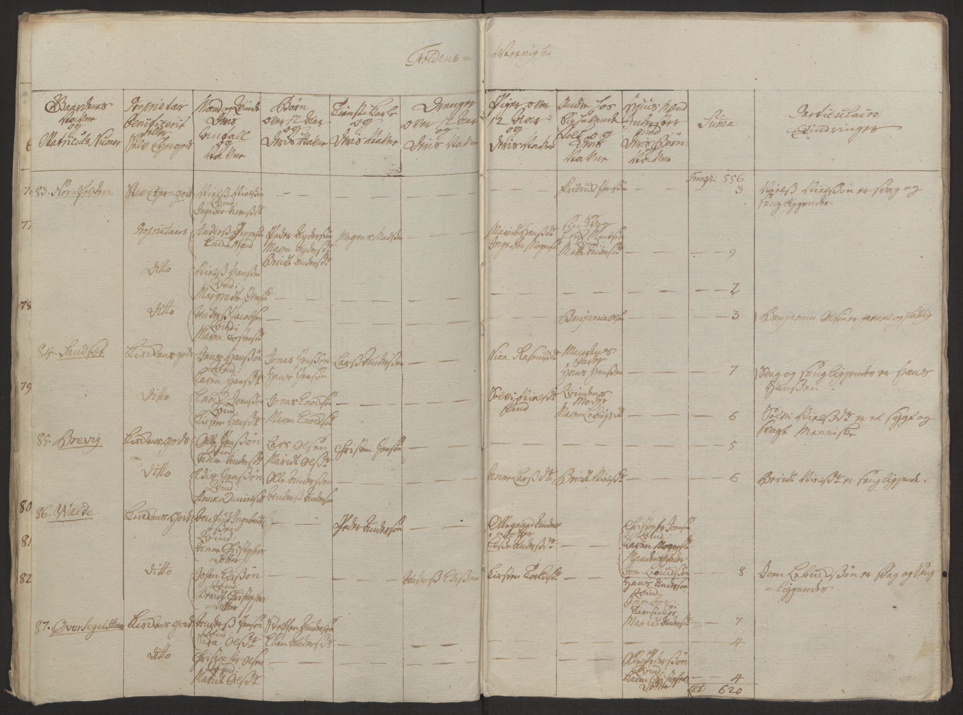 Rentekammeret inntil 1814, Realistisk ordnet avdeling, AV/RA-EA-4070/Ol/L0022a/0001: [Gg 10]: Ekstraskatten, 23.09.1762. Nordlands amt / Salten, 1762-1763, p. 99