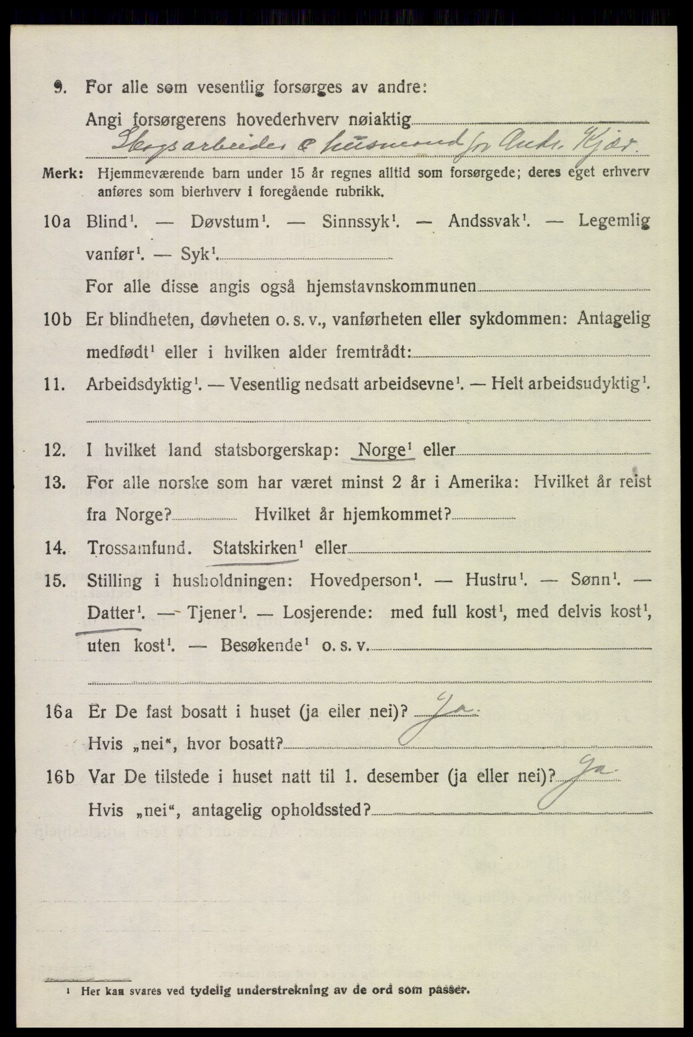 SAH, 1920 census for Grue, 1920, p. 6032