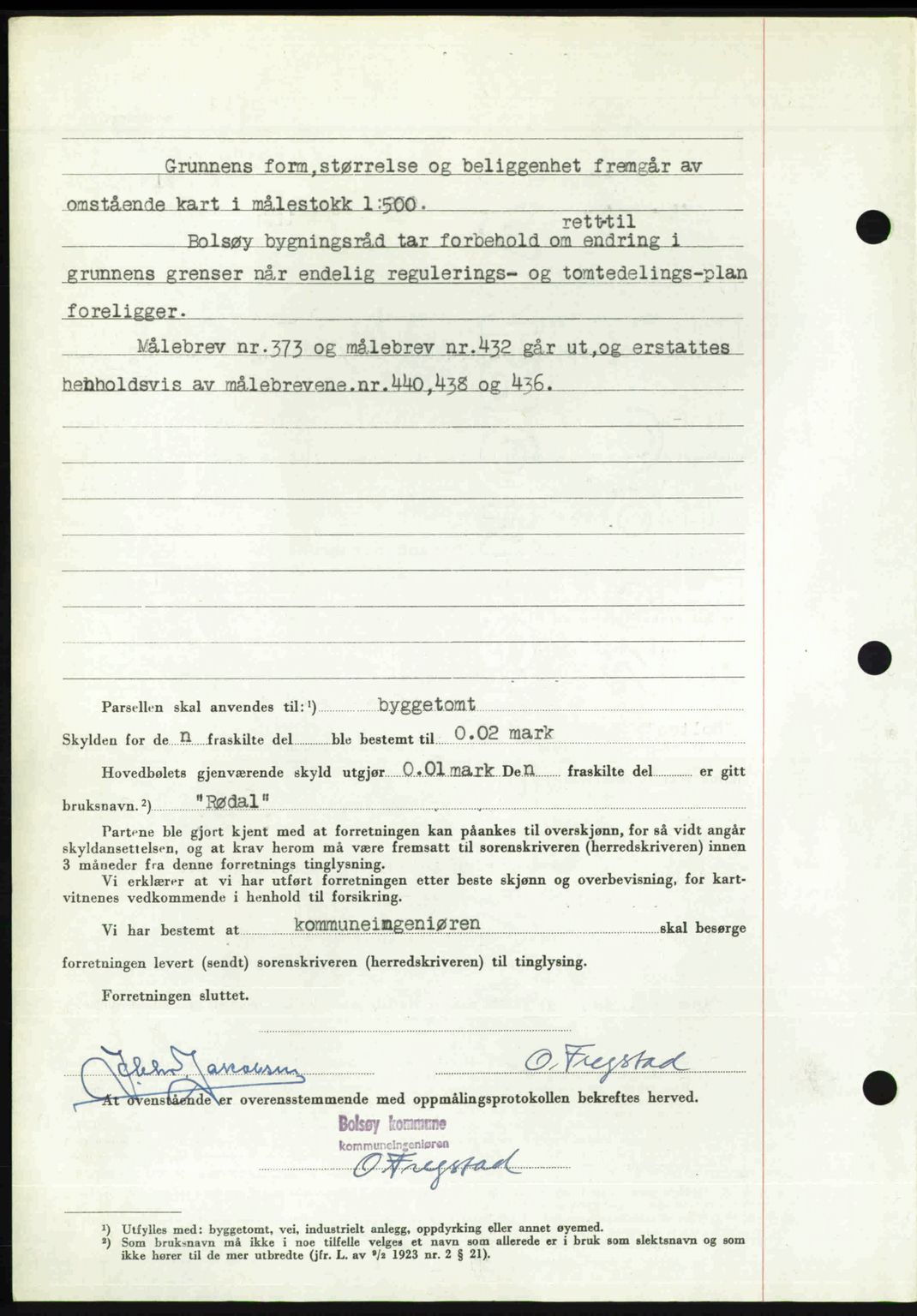 Romsdal sorenskriveri, AV/SAT-A-4149/1/2/2C: Mortgage book no. A32, 1950-1950, Diary no: : 282/1950