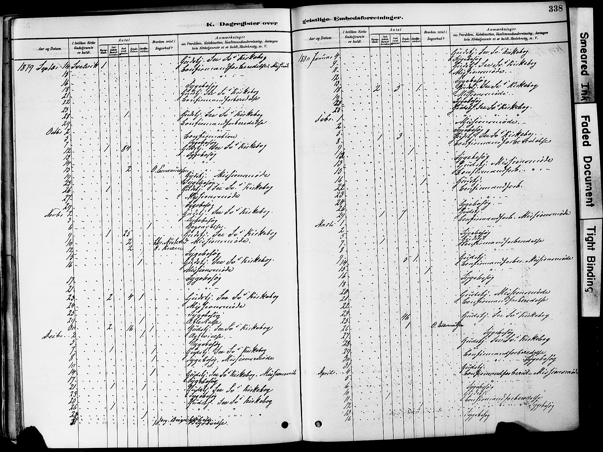 Strømm kirkebøker, AV/SAKO-A-322/F/Fa/L0004: Parish register (official) no. I 4, 1878-1899, p. 338