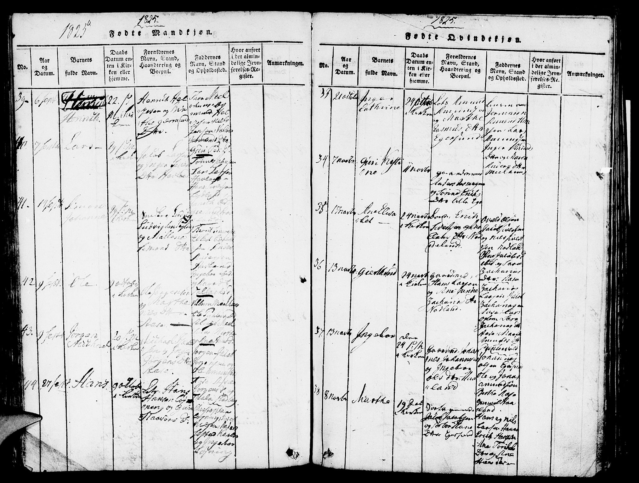 Eigersund sokneprestkontor, AV/SAST-A-101807/S08/L0007: Parish register (official) no. A 7, 1815-1827