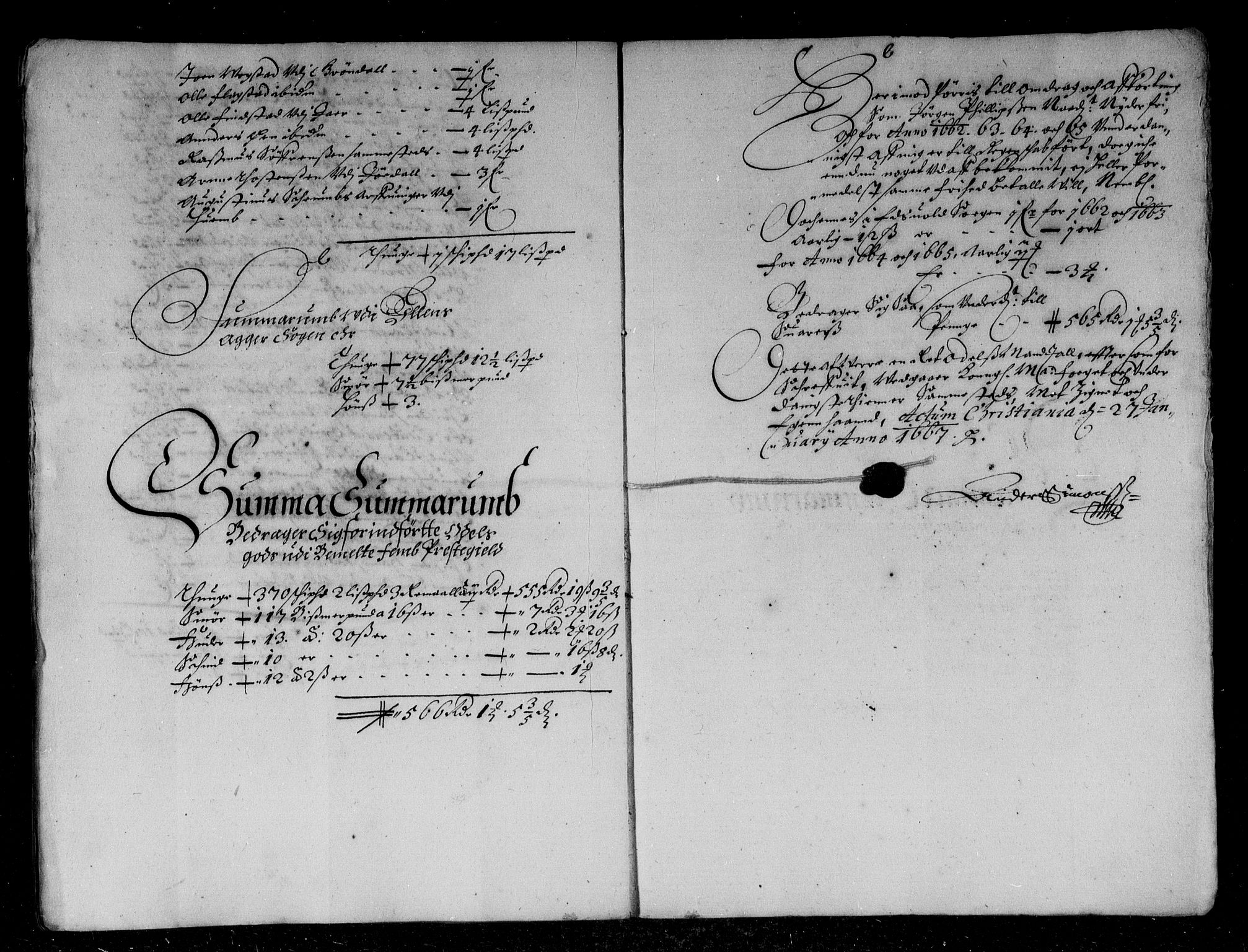 Rentekammeret inntil 1814, Reviderte regnskaper, Stiftamtstueregnskaper, Landkommissariatet på Akershus og Akershus stiftamt, AV/RA-EA-5869/R/Rb/L0036: Akershus stiftamt, 1666