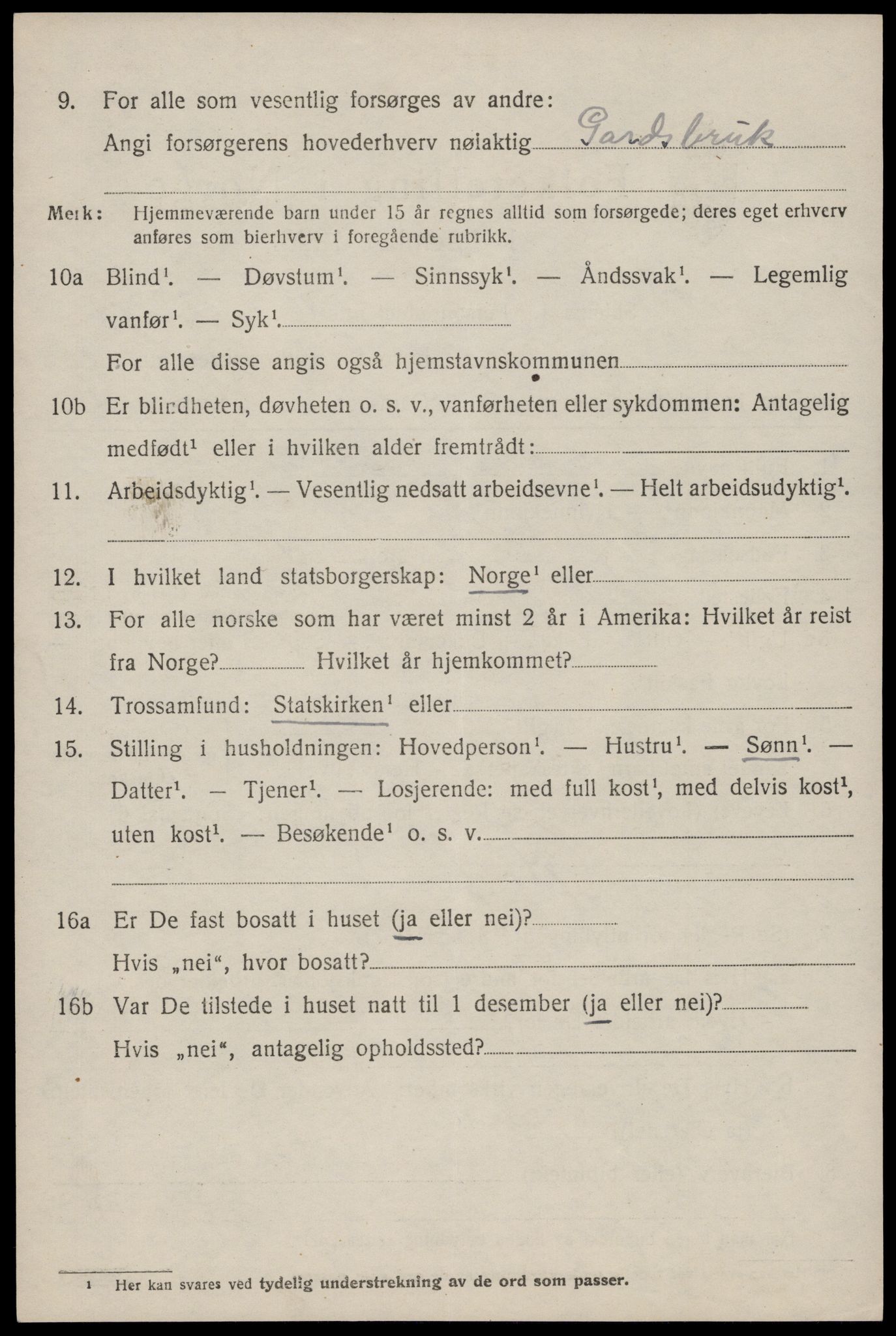 SAST, 1920 census for Skjold, 1920, p. 4417