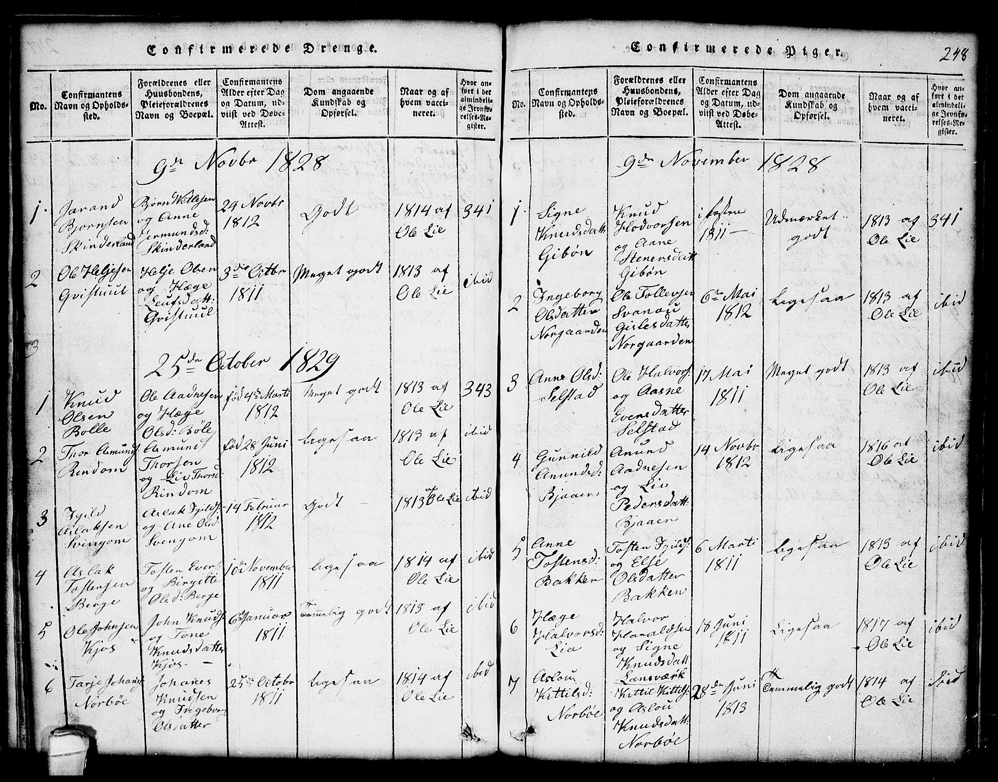 Seljord kirkebøker, SAKO/A-20/G/Gc/L0001: Parish register (copy) no. III 1, 1815-1849, p. 248