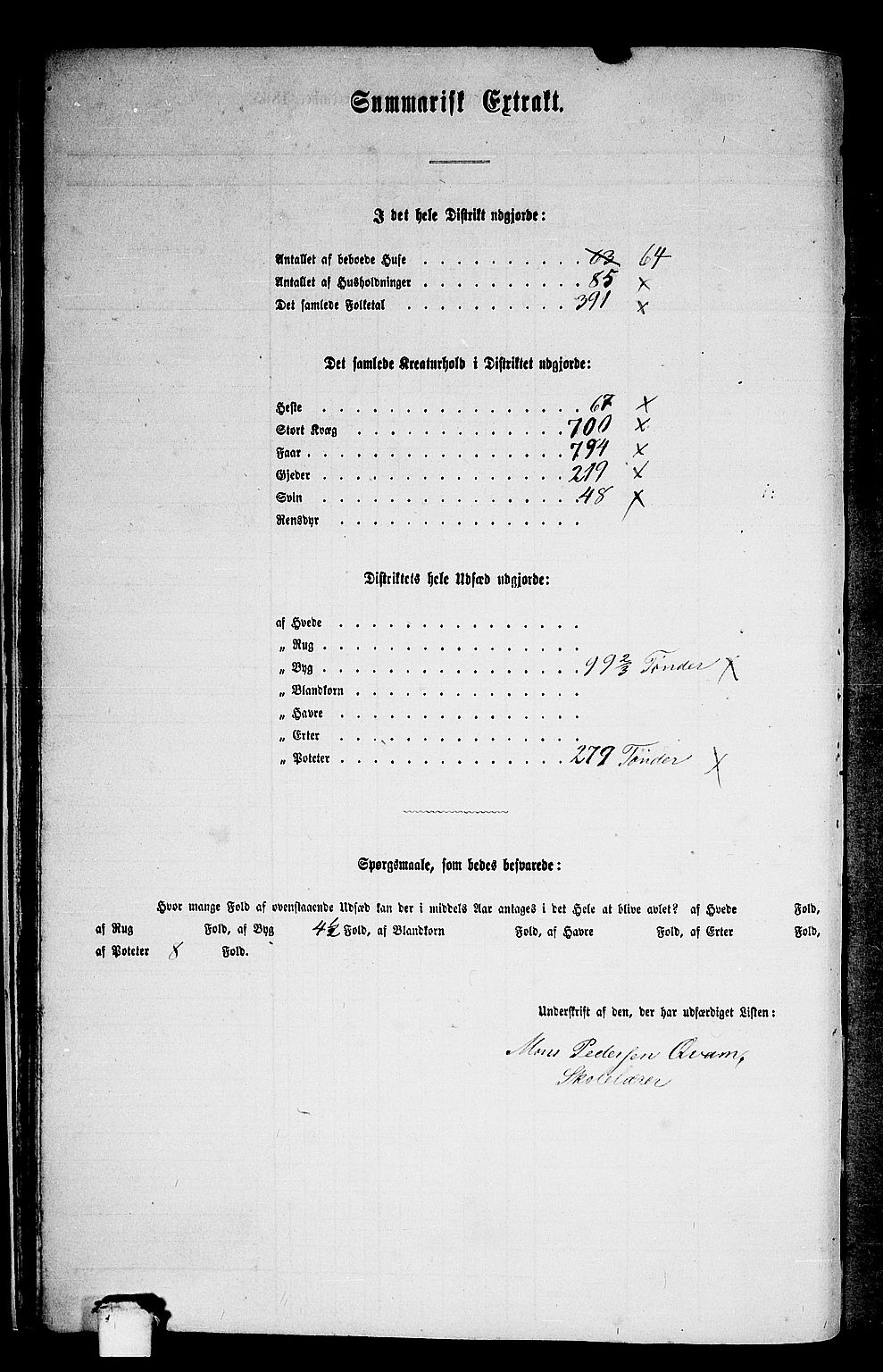 RA, 1865 census for Hafslo, 1865, p. 24