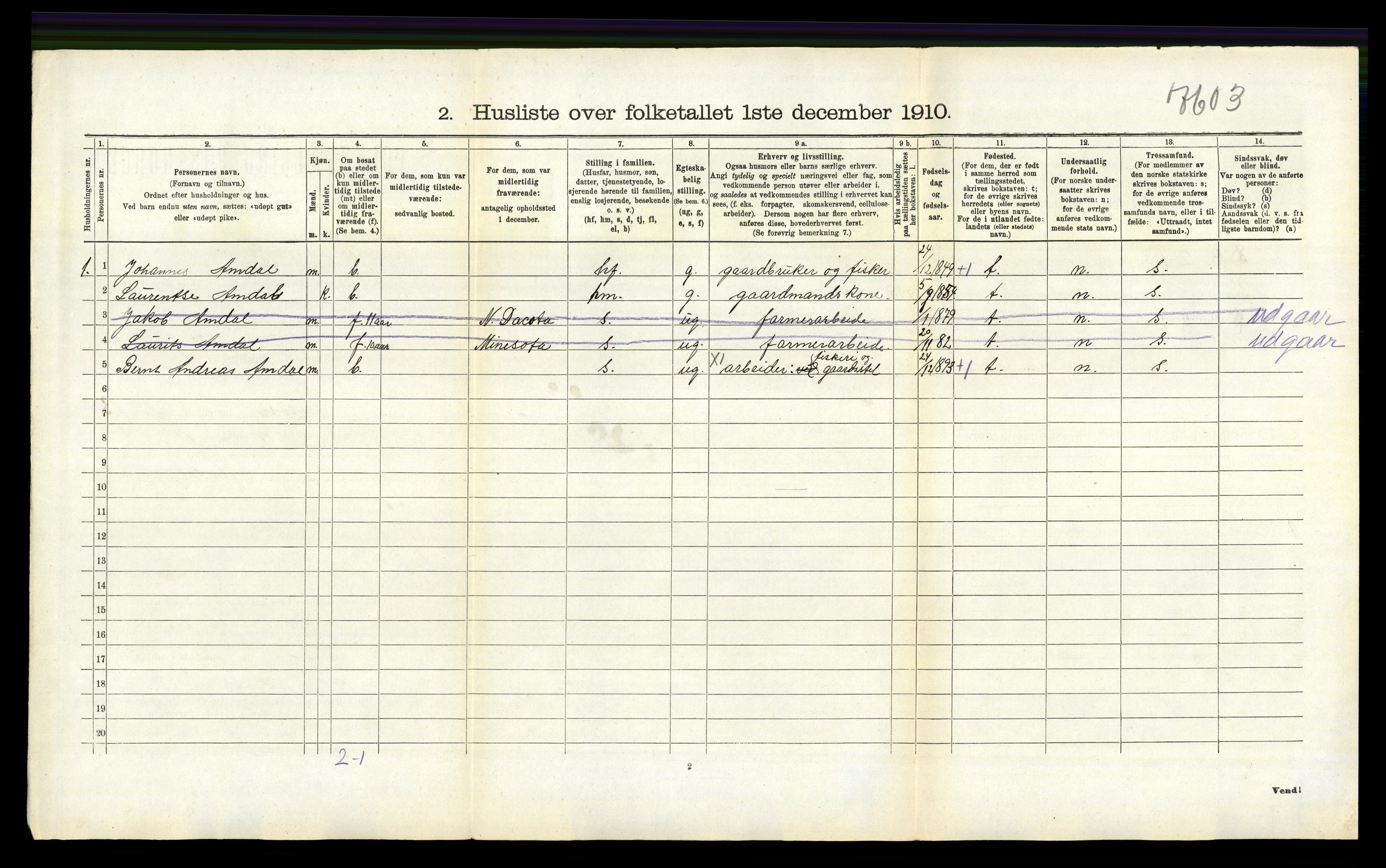 RA, 1910 census for Tysvær, 1910, p. 162