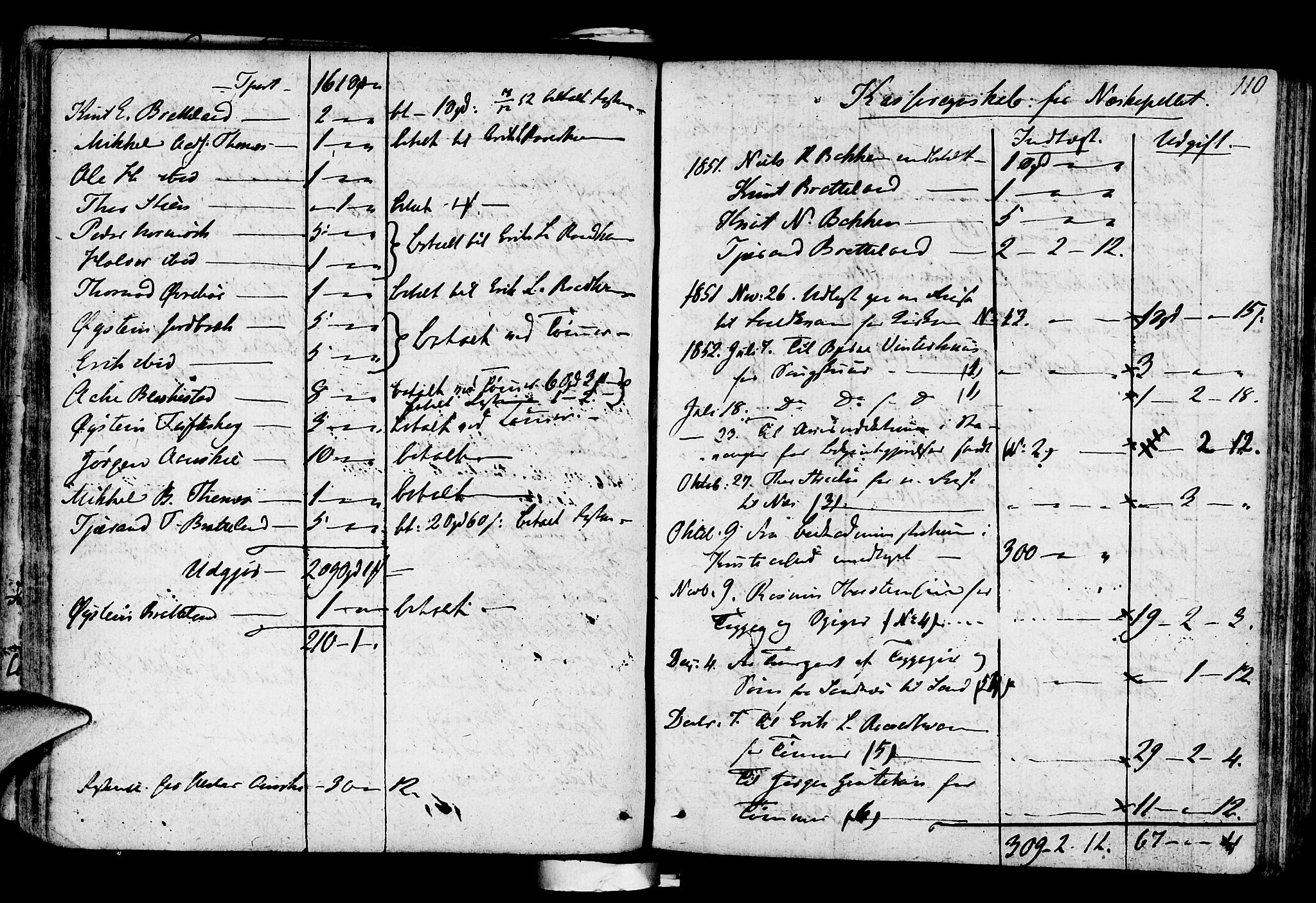 Suldal sokneprestkontor, SAST/A-101845/01/IV/L0004: Parish register (official) no. A 4, 1800-1816, p. 110