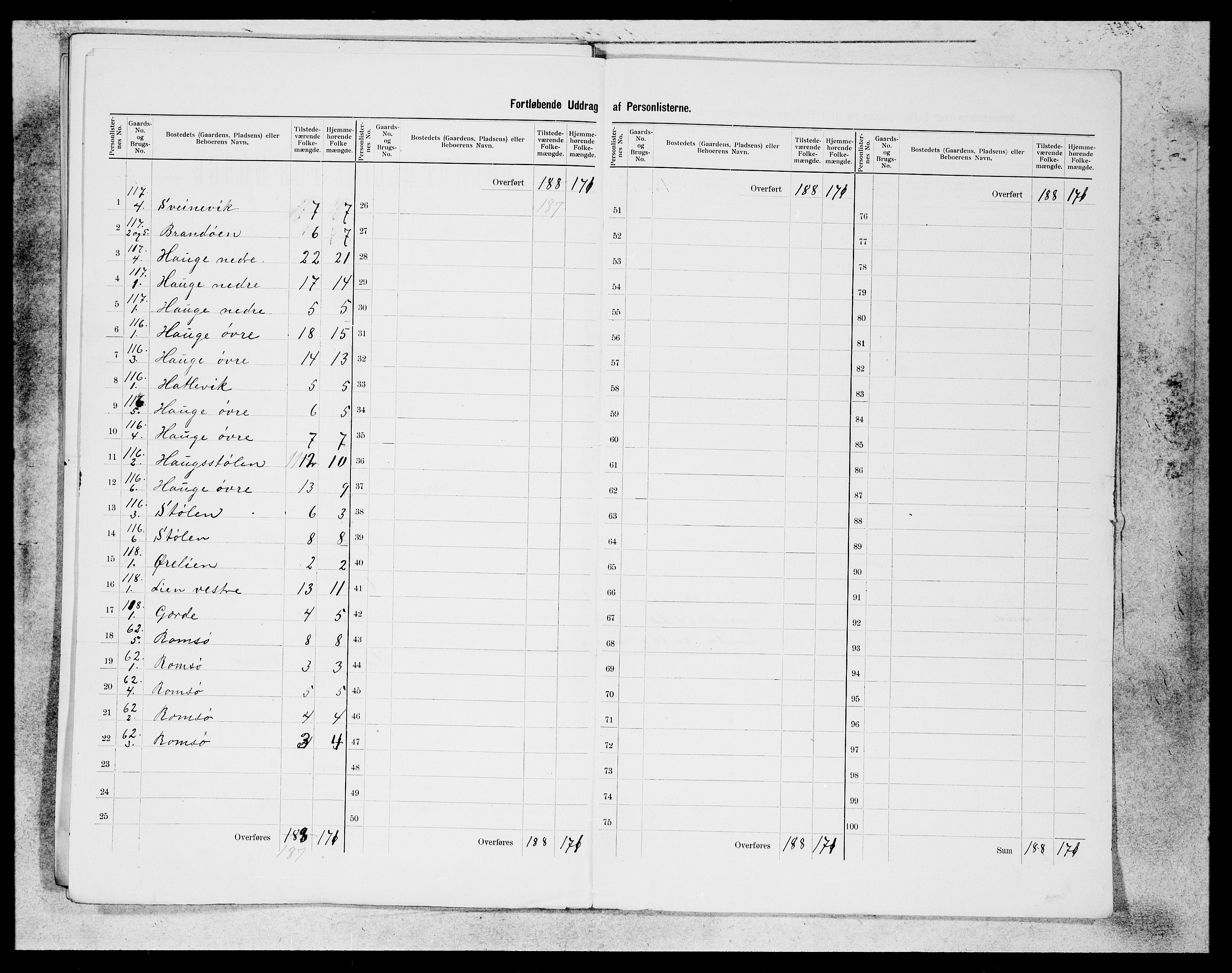 SAB, 1900 census for Fjelberg, 1900, p. 26