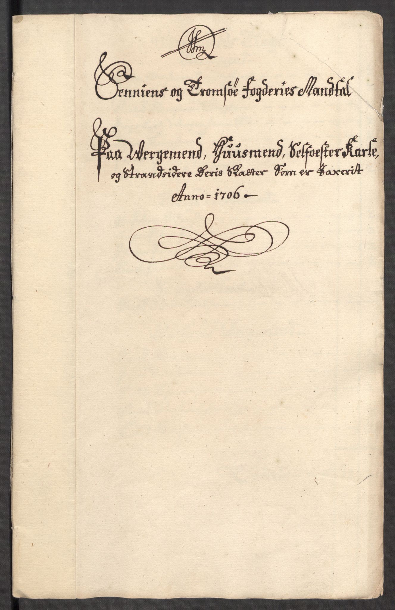 Rentekammeret inntil 1814, Reviderte regnskaper, Fogderegnskap, RA/EA-4092/R68/L4756: Fogderegnskap Senja og Troms, 1705-1707, p. 128