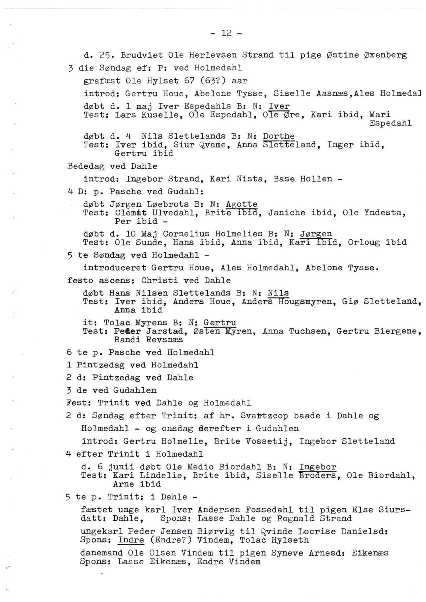 Samling av fulltekstavskrifter, SAB/FULLTEKST/B/14/0010: Fjaler sokneprestembete, ministerialbok nr. A 1, 1755-1778, p. 13
