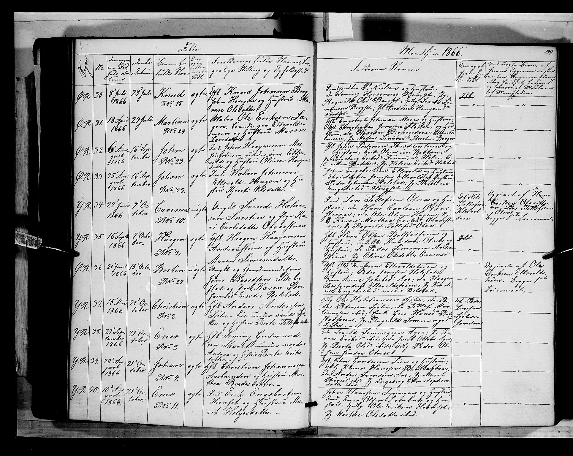 Rendalen prestekontor, AV/SAH-PREST-054/H/Ha/Haa/L0005: Parish register (official) no. 5, 1853-1866, p. 139