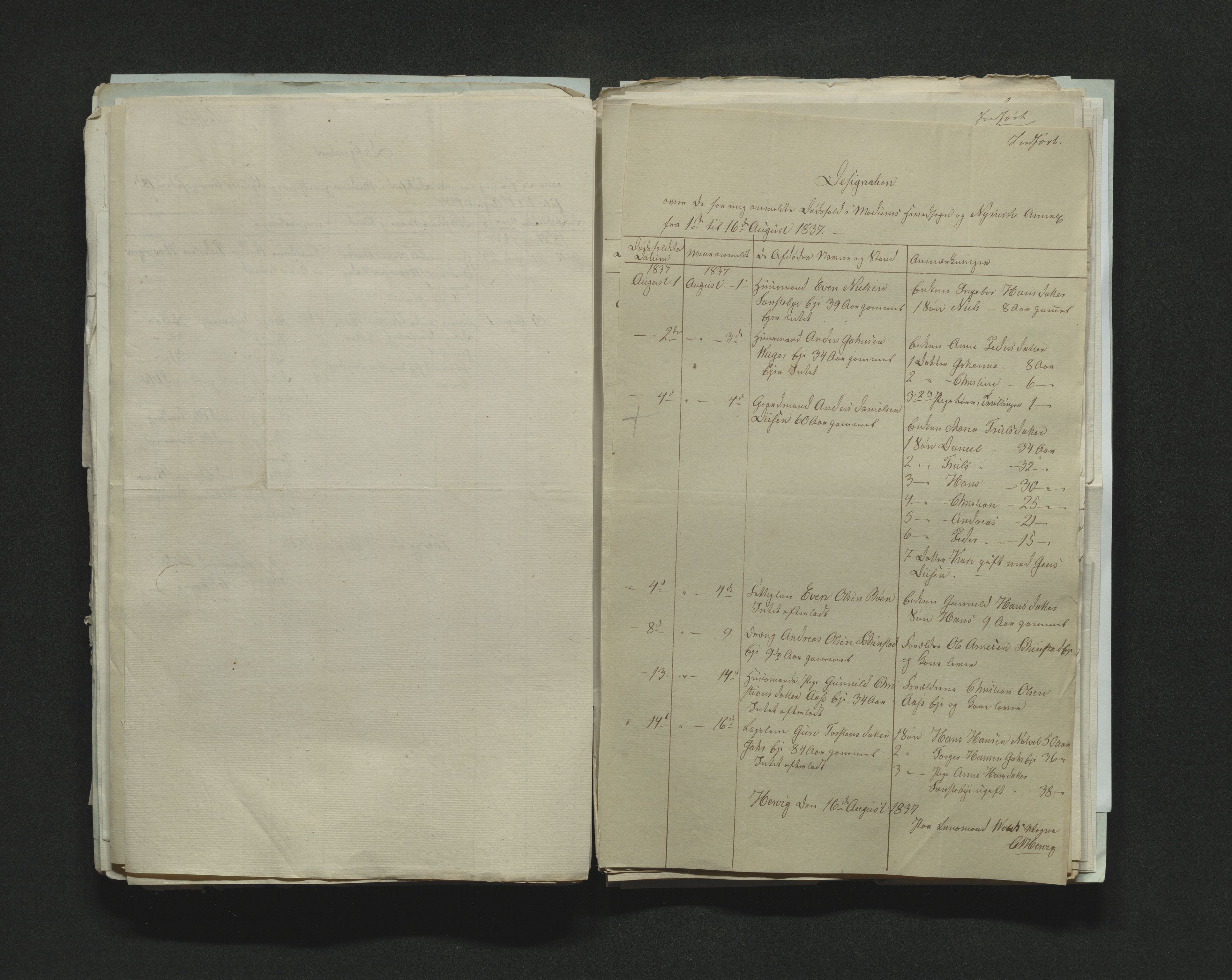 Eiker, Modum og Sigdal sorenskriveri, AV/SAKO-A-123/H/Ha/Hab/L0005: Dødsfallsmeldinger, 1837-1840