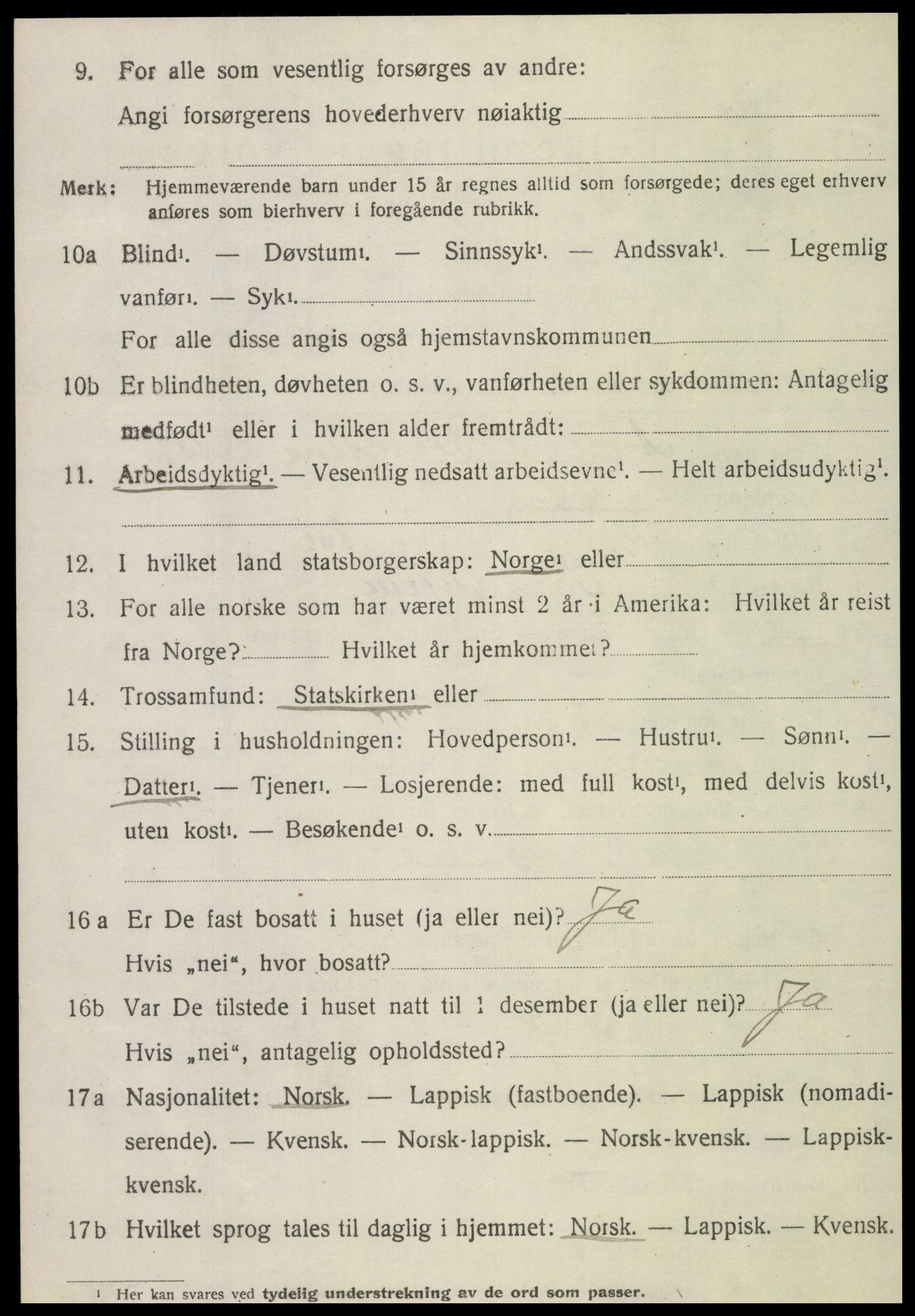 SAT, 1920 census for Egge, 1920, p. 3879