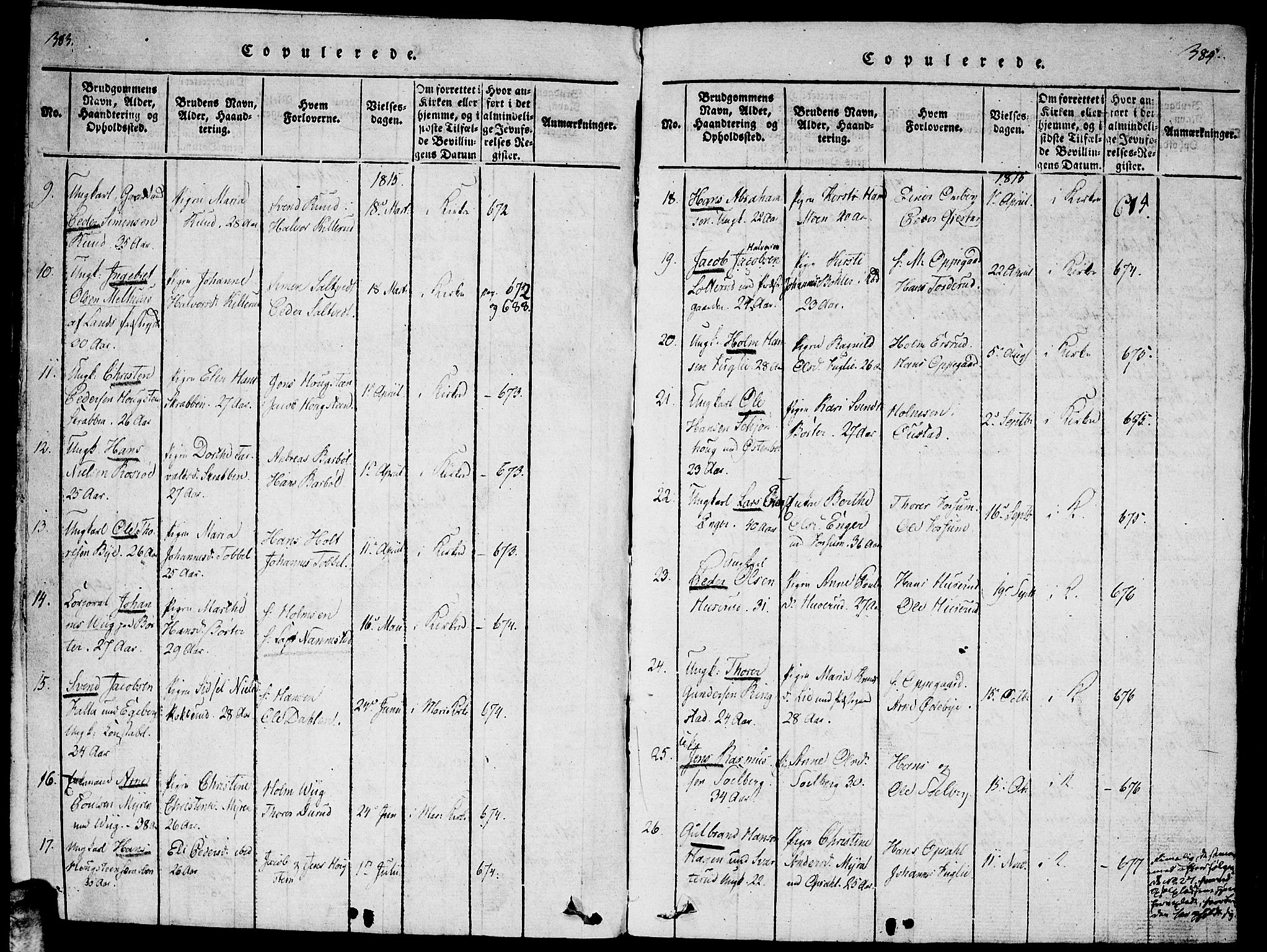 Enebakk prestekontor Kirkebøker, SAO/A-10171c/F/Fa/L0005: Parish register (official) no. I 5, 1790-1825, p. 383-384
