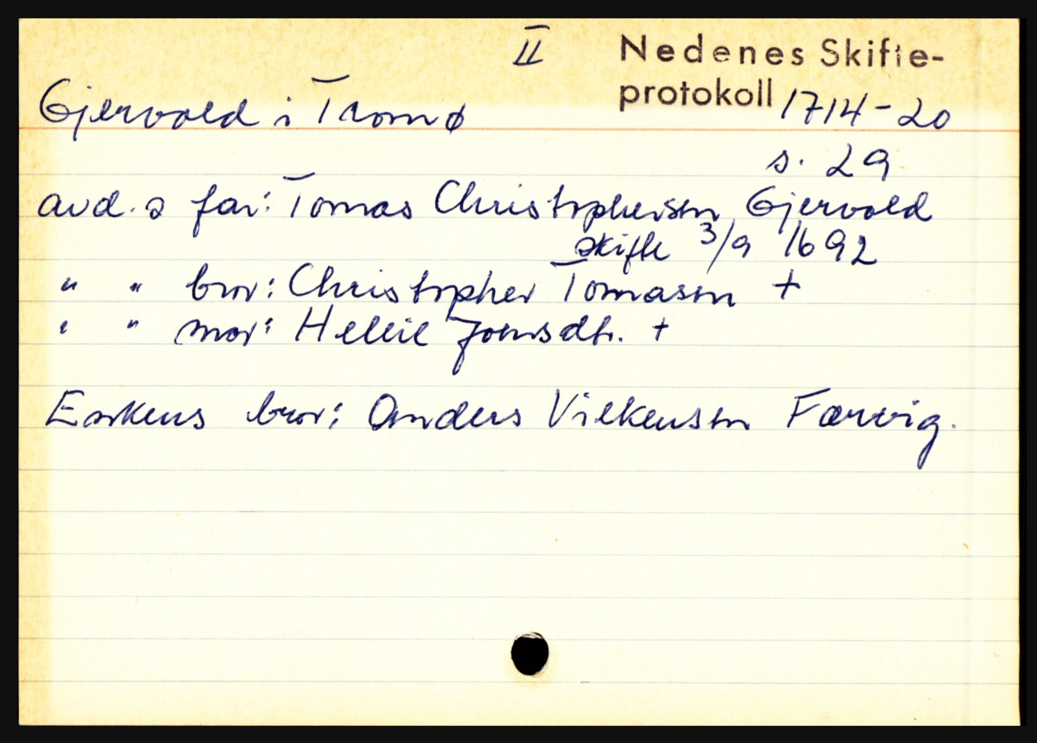 Nedenes sorenskriveri før 1824, AV/SAK-1221-0007/H, p. 9127