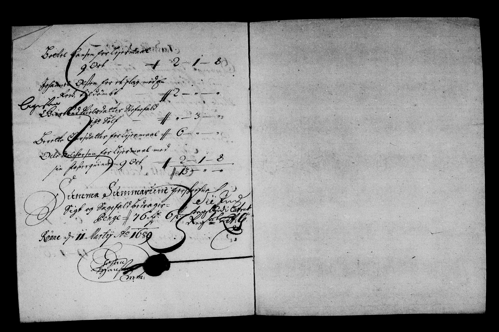 Rentekammeret inntil 1814, Reviderte regnskaper, Stiftamtstueregnskaper, Bergen stiftamt, AV/RA-EA-6043/R/Rc/L0088: Bergen stiftamt, 1688