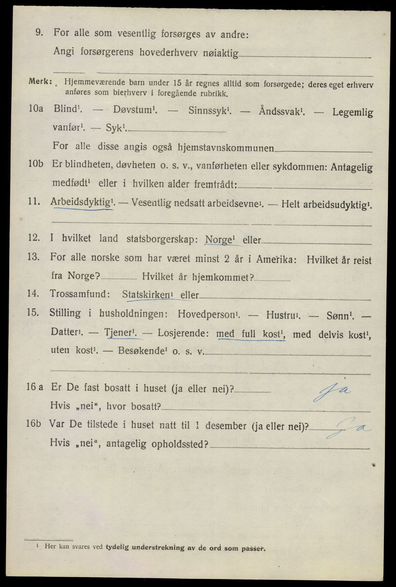 SAO, 1920 census for Ullensaker, 1920, p. 13396