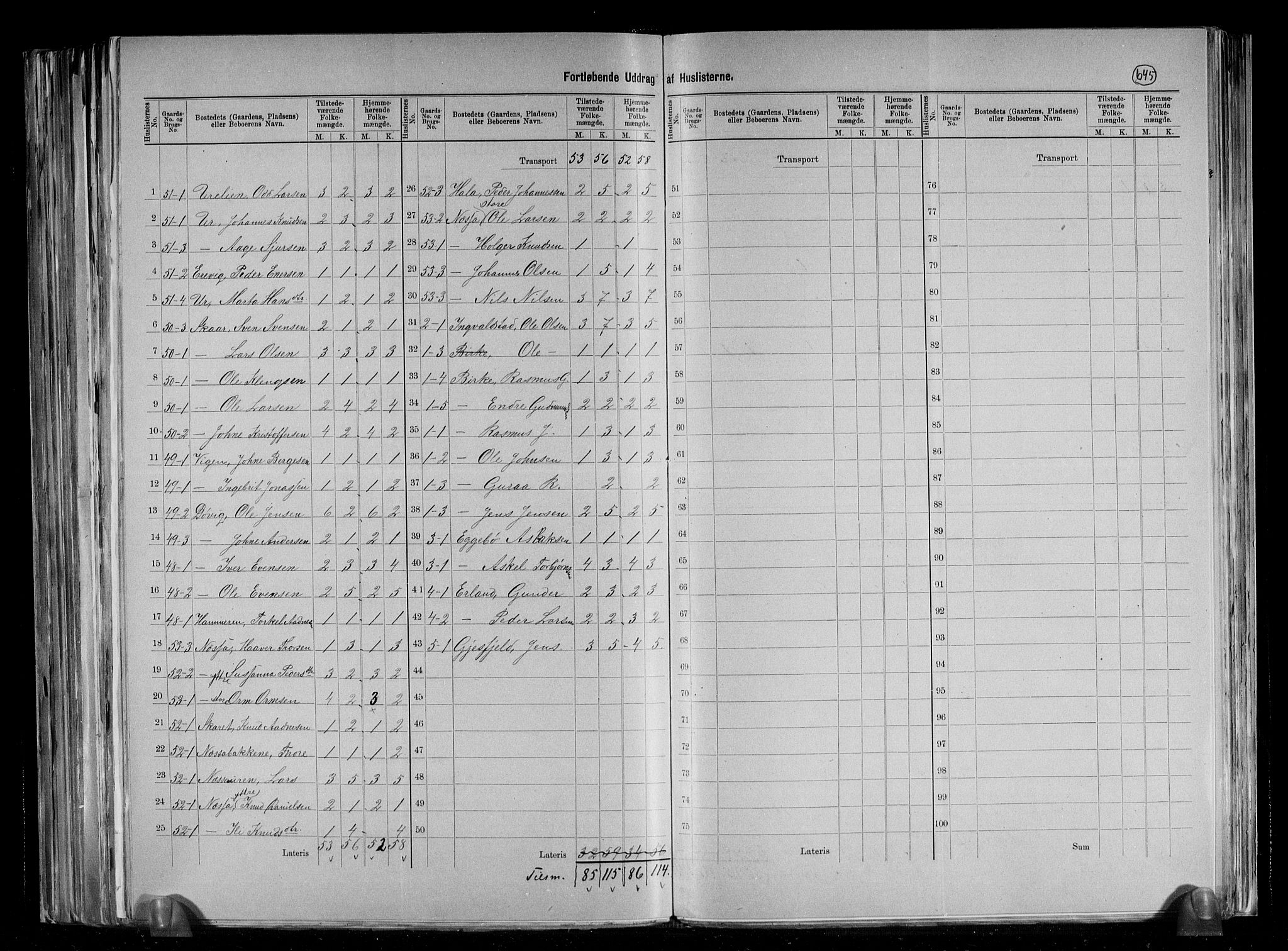 RA, 1891 census for 1131 Årdal, 1891, p. 7