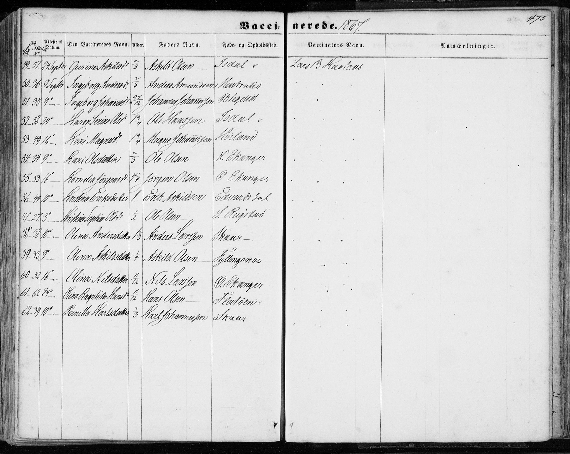 Hamre sokneprestembete, AV/SAB-A-75501/H/Ha/Haa/Haaa/L0014: Parish register (official) no. A 14, 1858-1872, p. 475