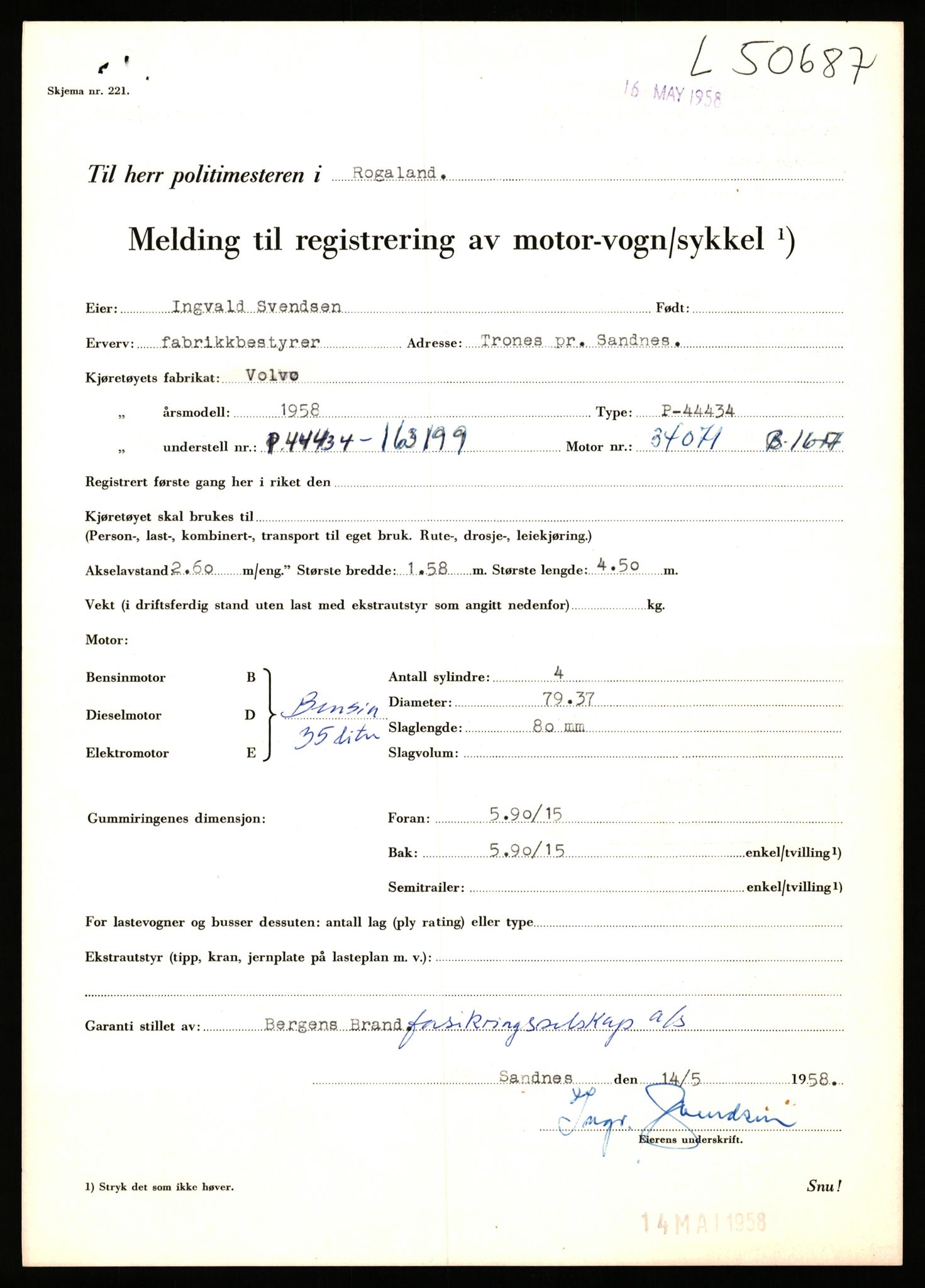 Stavanger trafikkstasjon, AV/SAST-A-101942/0/F/L0050: L-50600 - L-51299, 1930-1971, p. 283